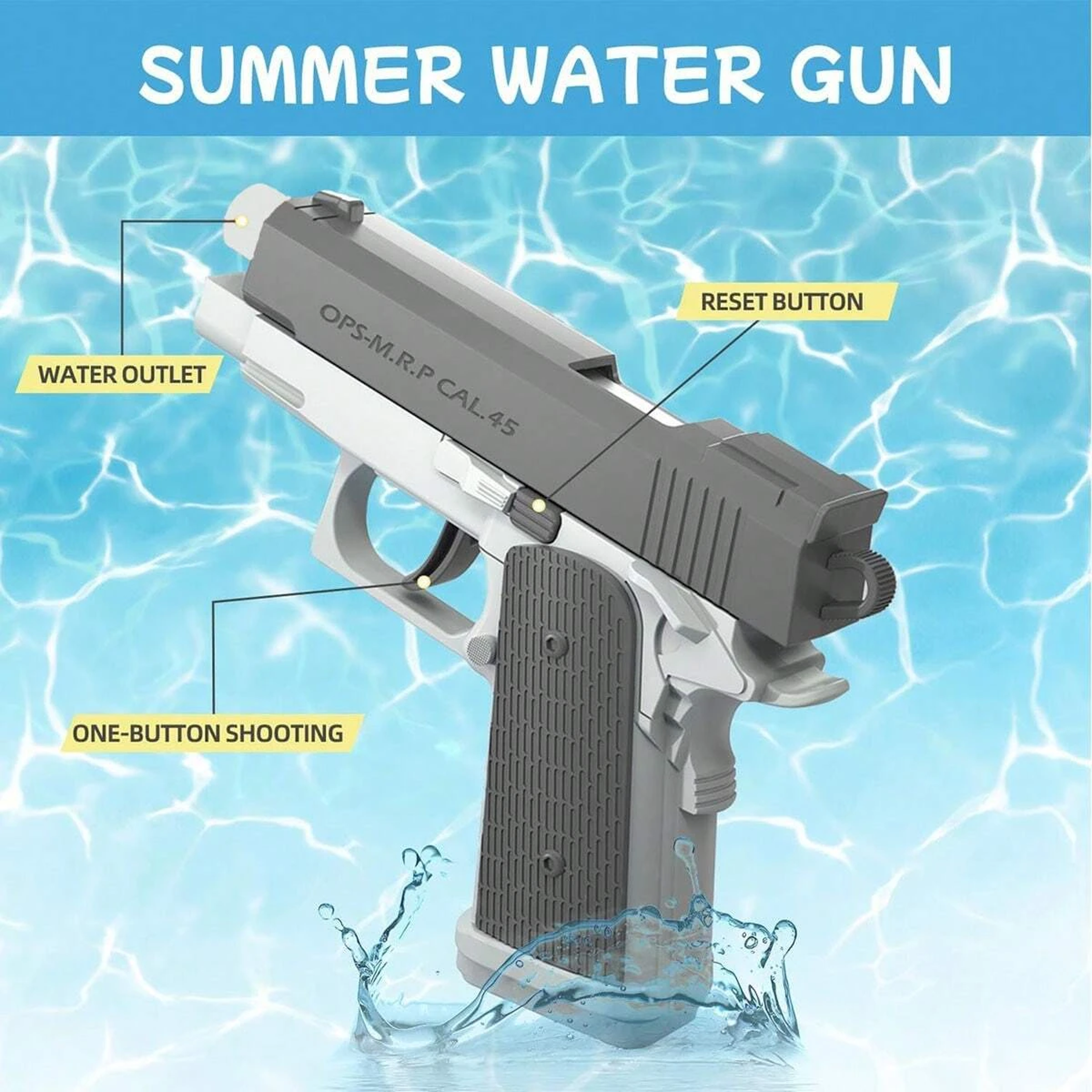 Premium Water Blaster Pistol Toy for Summer Pool & Outdoor Play – view 3