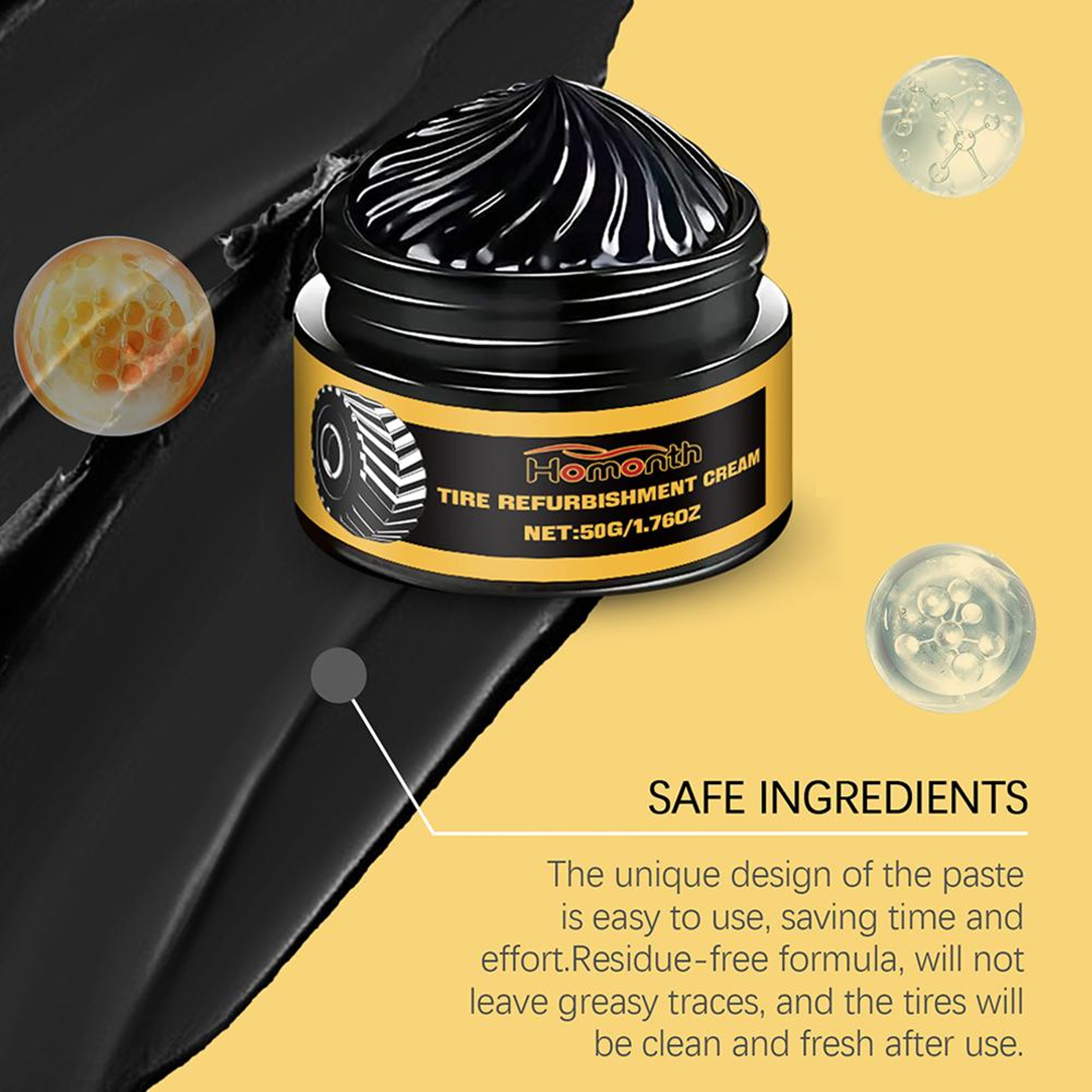 Tire Coating Wax Ultimate Shine  Protection For Car Tires And Rubber Parts 4