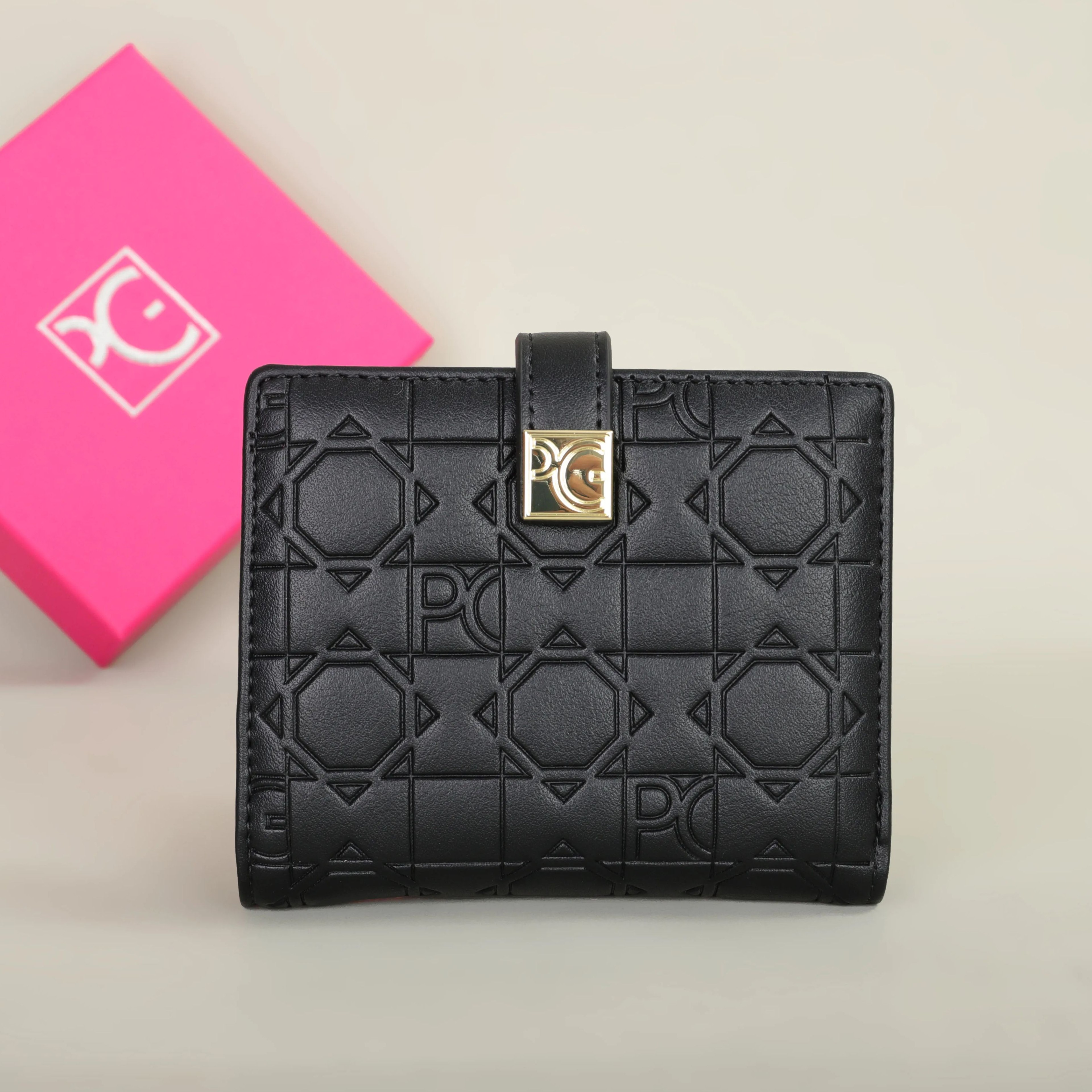 Fashion Retro Womens Wallet Portable Card Holder  Letter Printed Organizer 4
