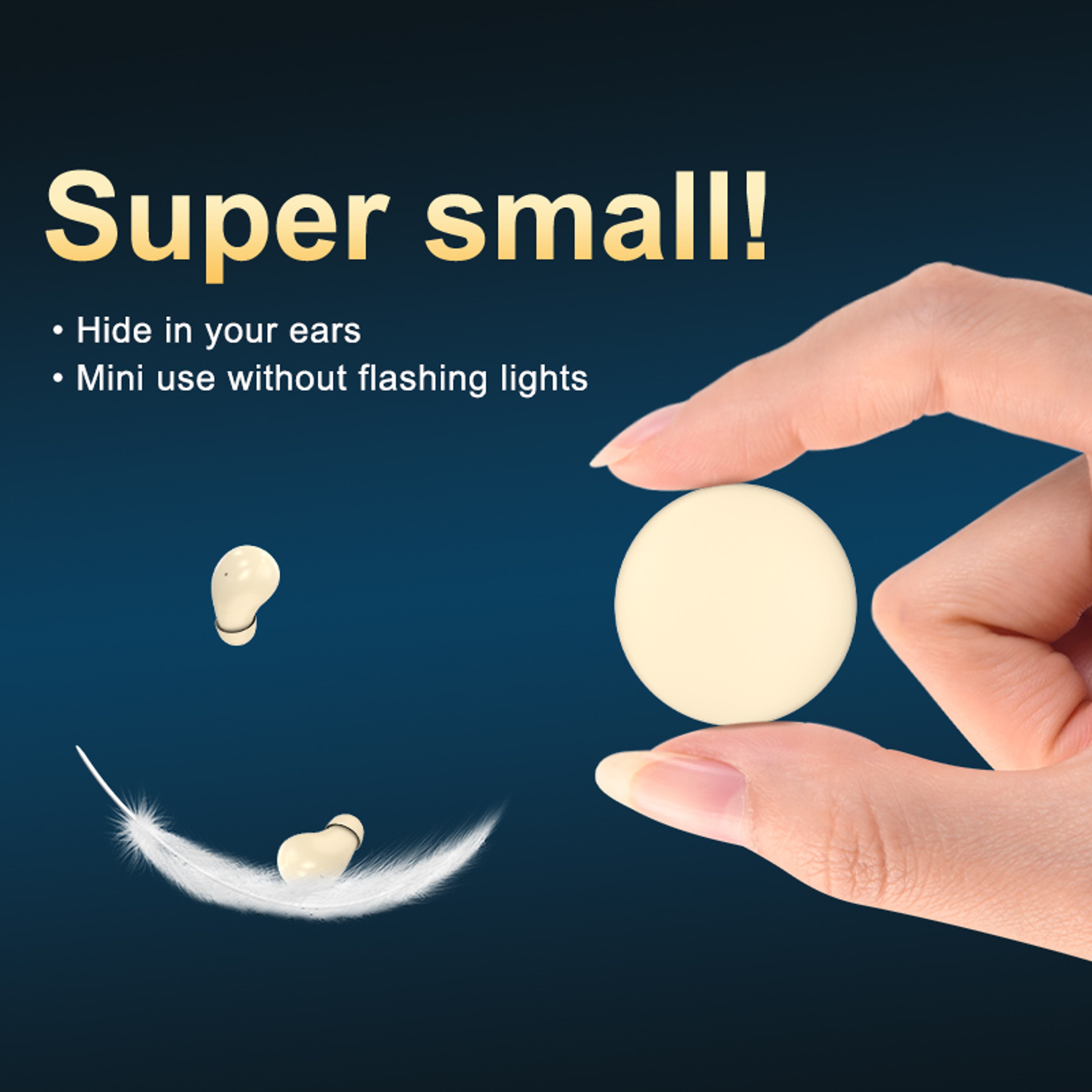 Invisible Wireless Earbuds Small Sleeping Sport Earphones with Deep Bass – view 5