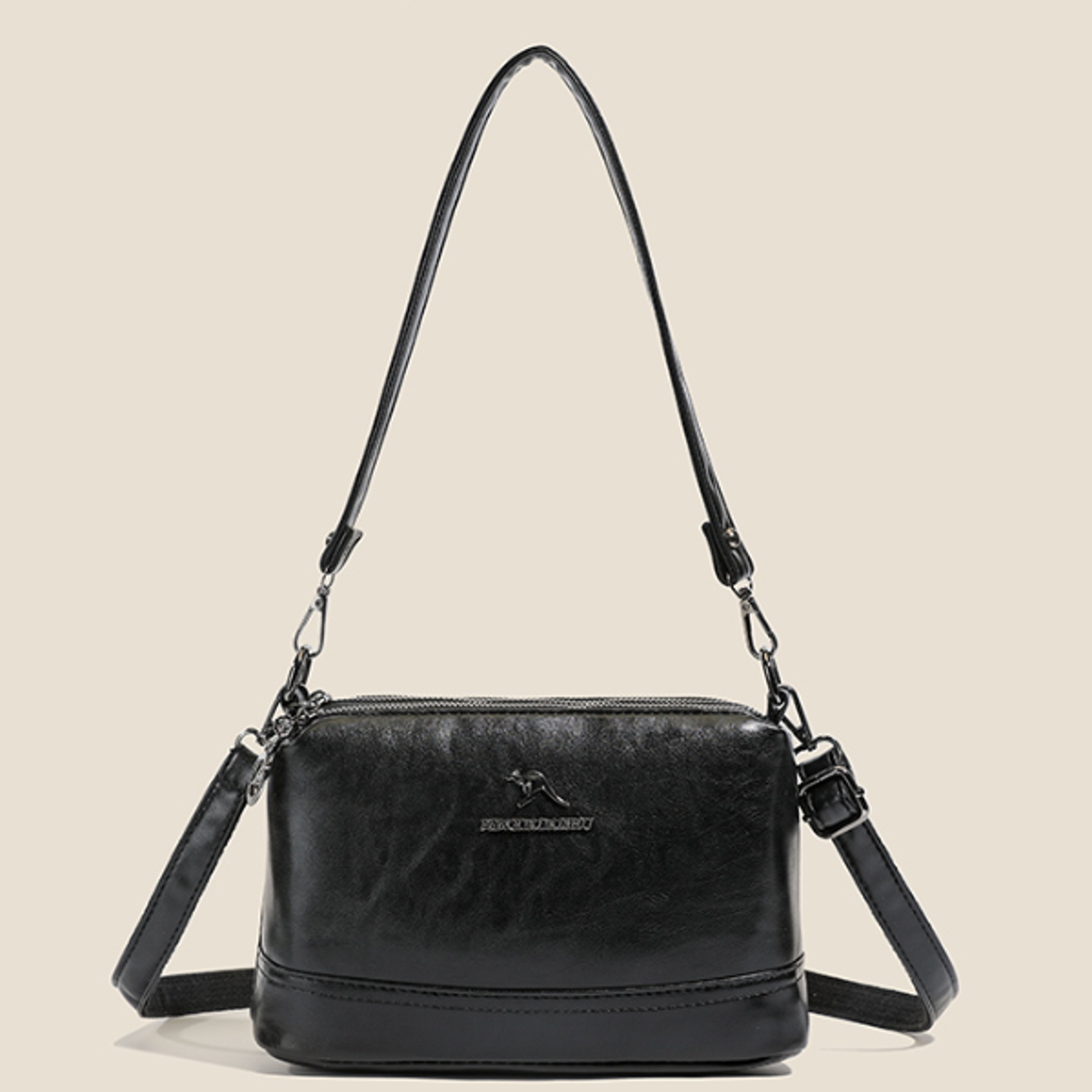 Premium Leather Messenger Bag for Men and Women Stylish Casual Square Bag