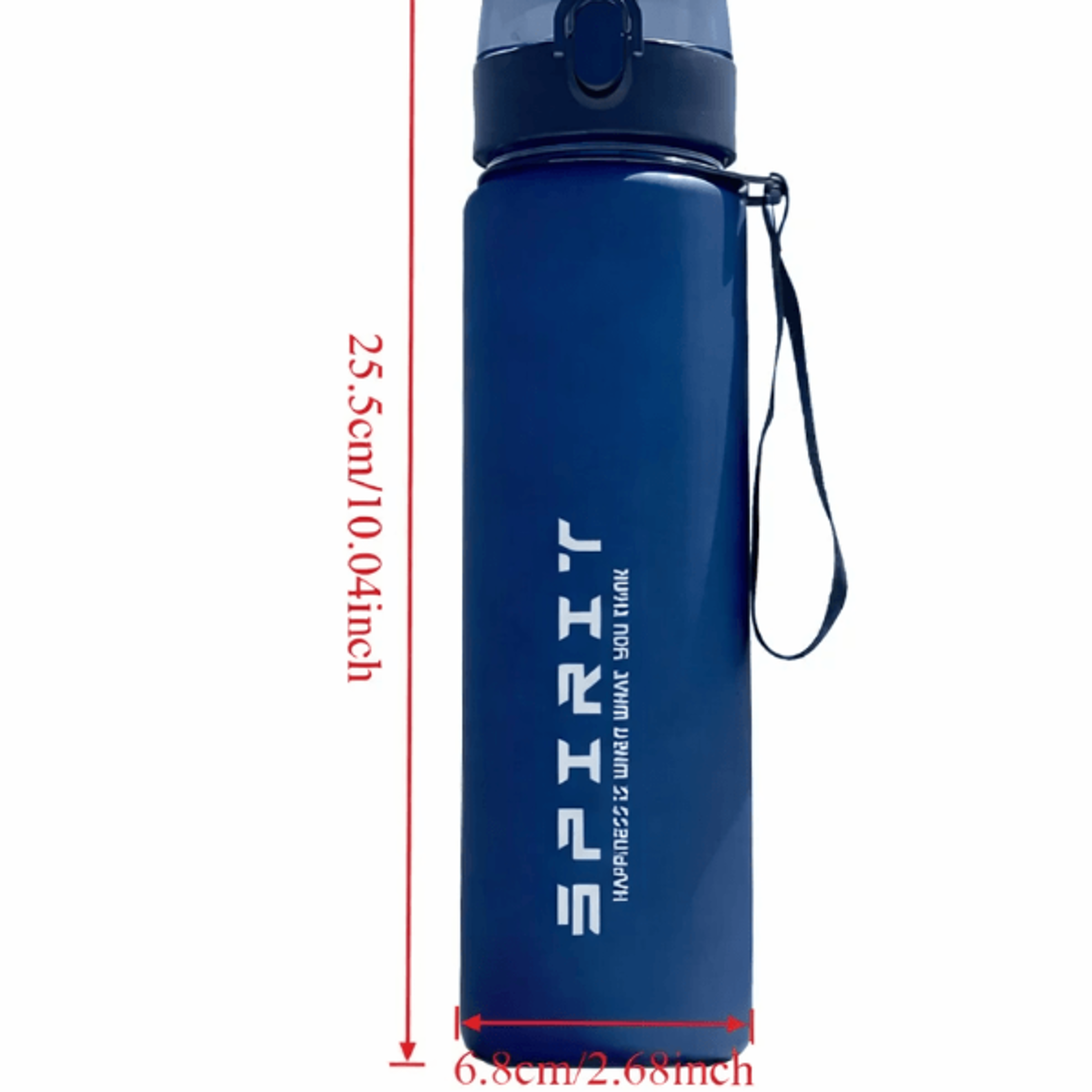 Large Capacity Leakproof Sports Water Bottle with Time Marker for Gym  Outdoor