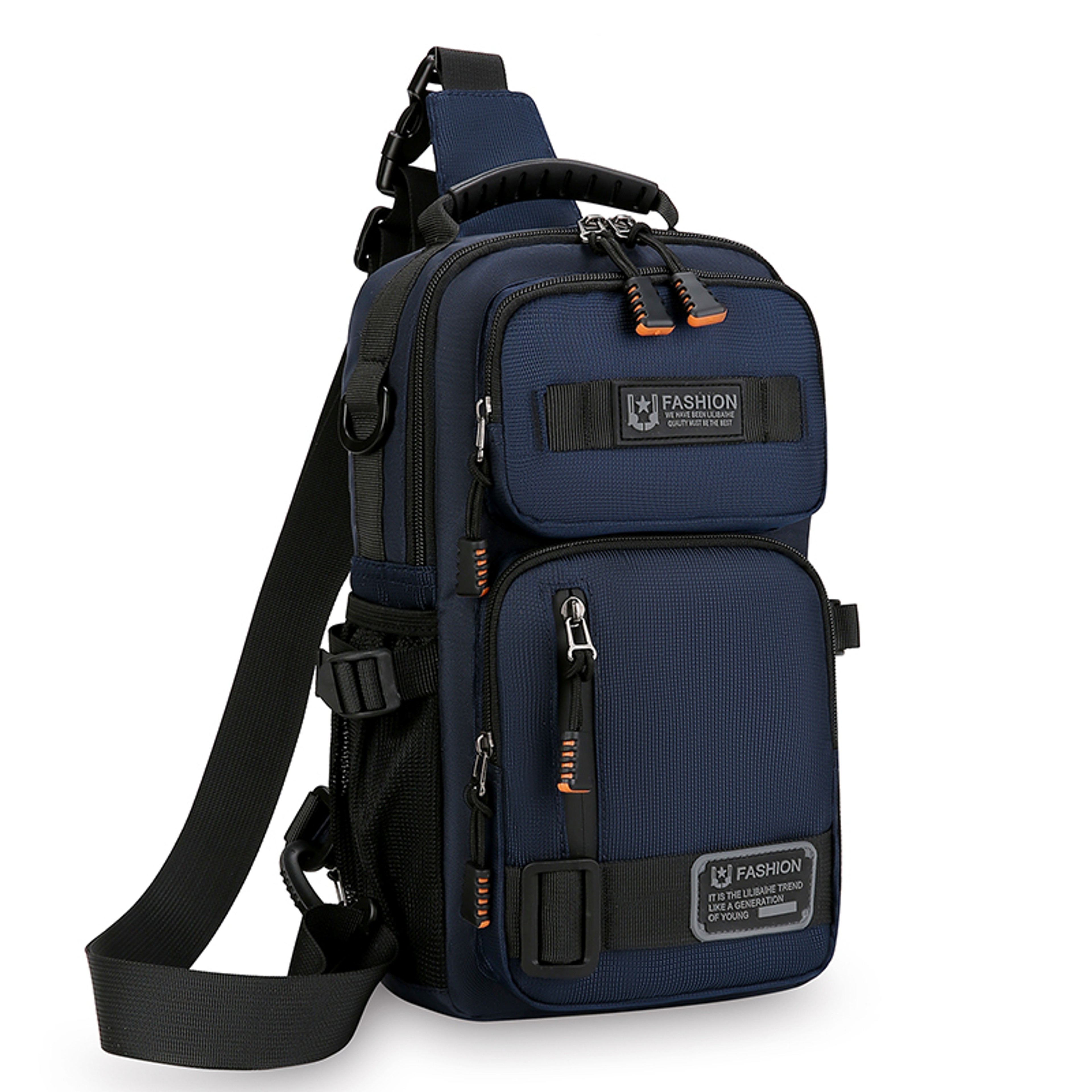 High Quality Oxford Mens Chest Bag Fashionable Crossbody Waist Pack For Casual Use 5
