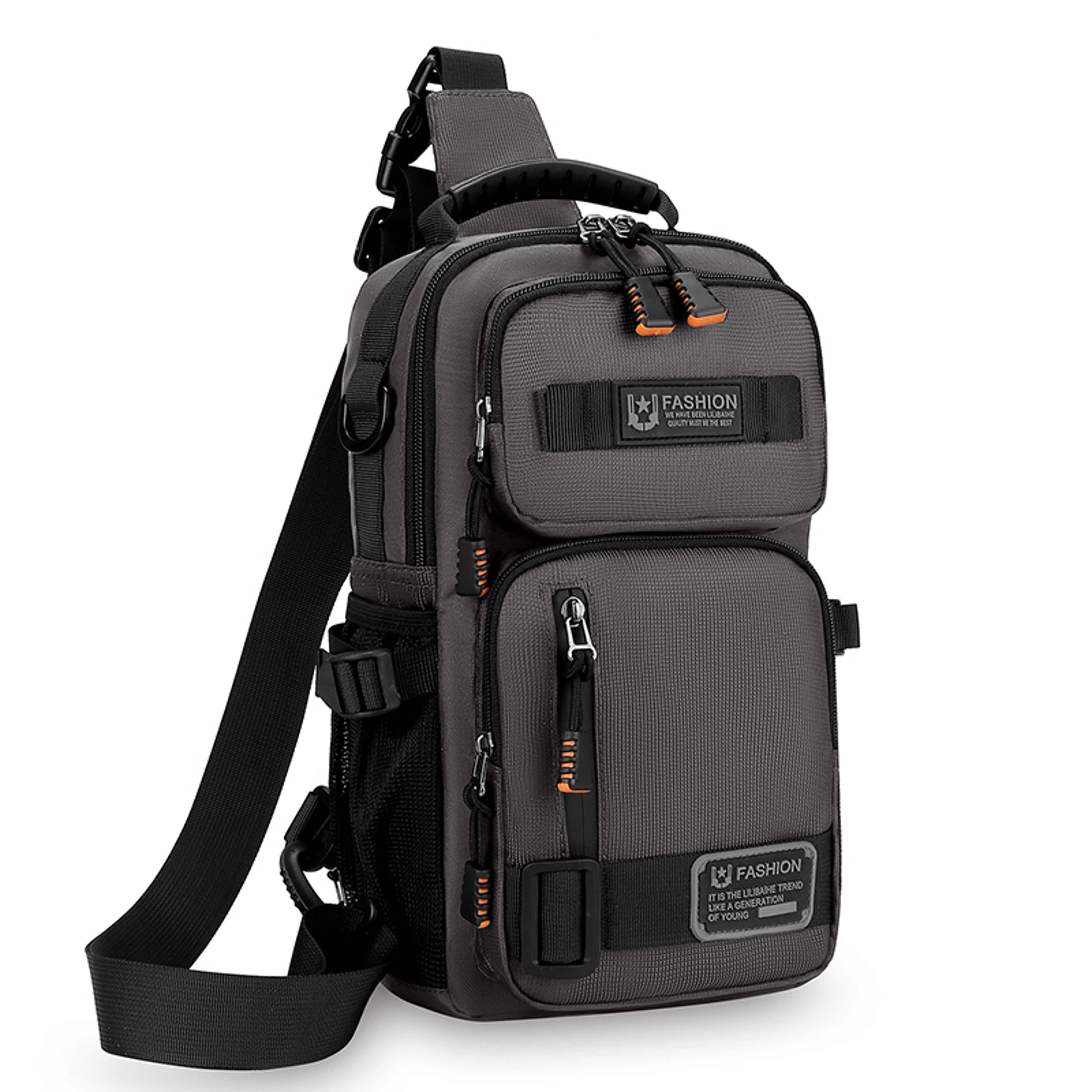 High Quality Oxford Mens Chest Bag Fashionable Crossbody Waist Pack For Casual Use 6