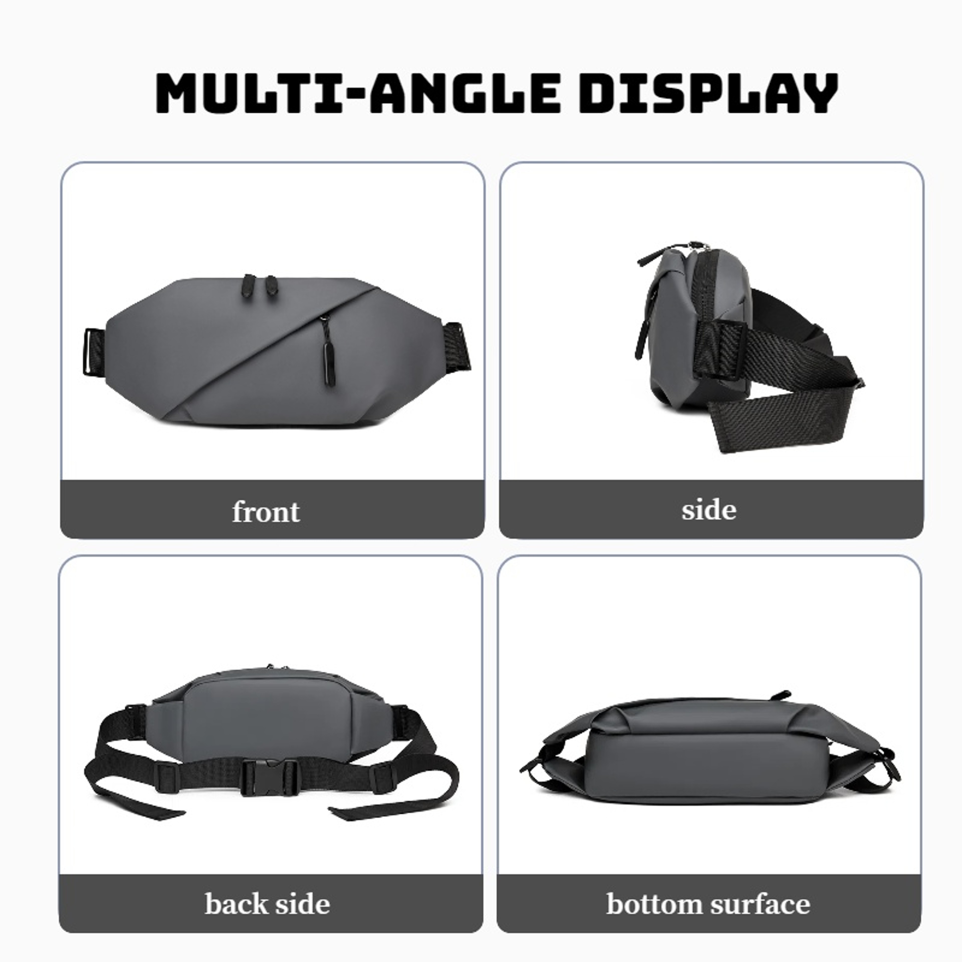 Fashionable Mens Chest Bag with Adjustable Shoulder Straps Perfect for Sports Mountaineering, and Daily Life – view 5