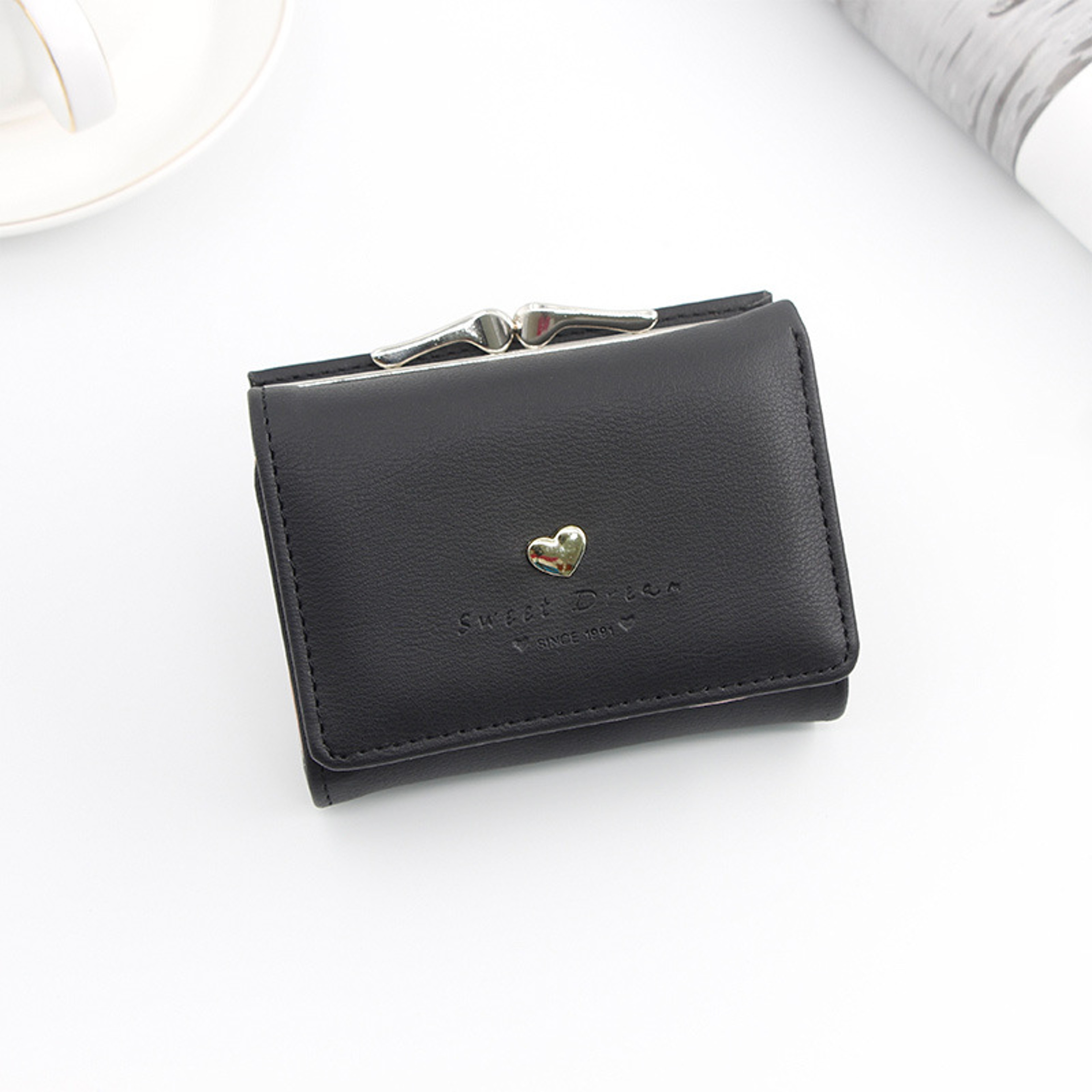 Mini Heart Wallet For Women Fashionable Coin Purse  Card Holder 7