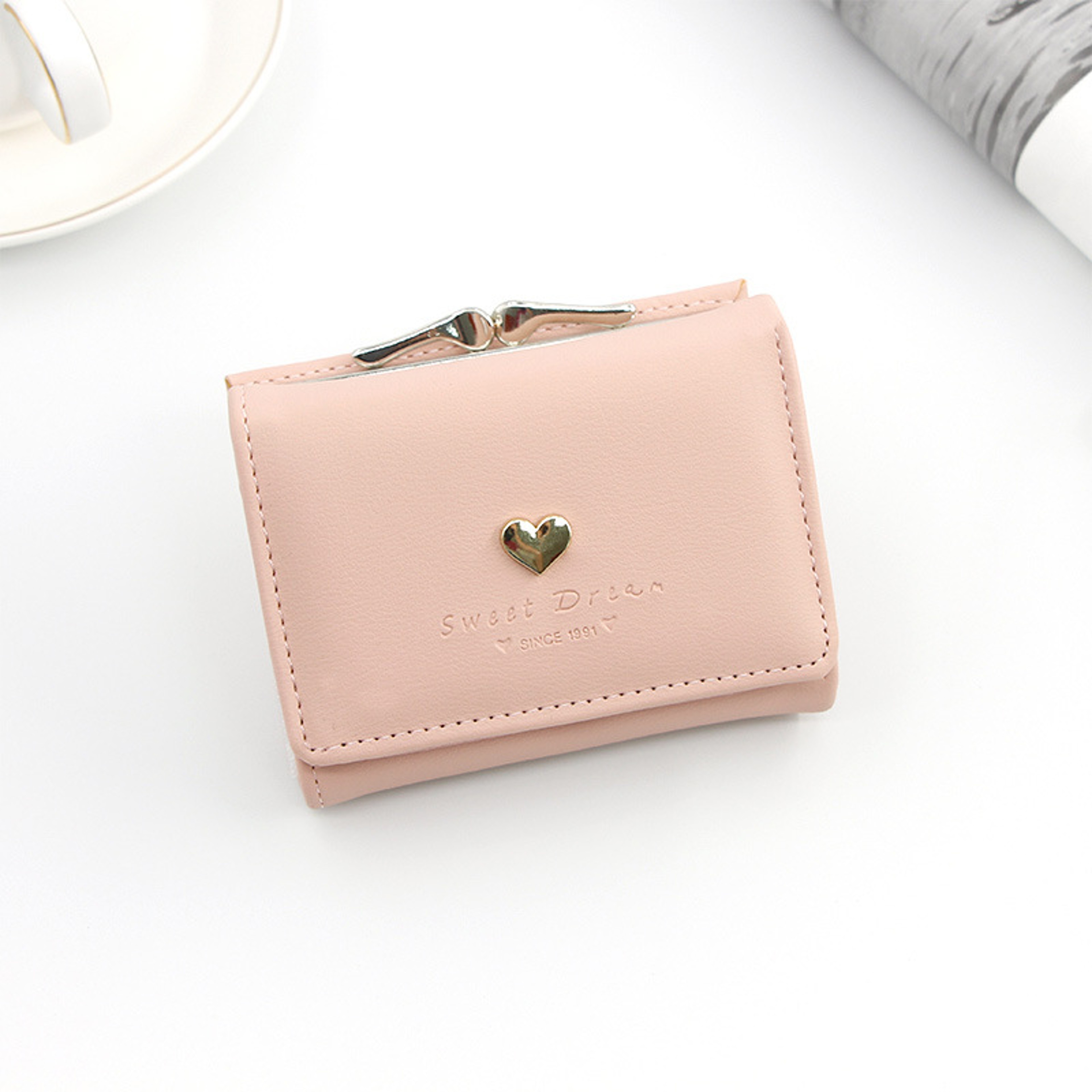Mini Heart Wallet For Women Fashionable Coin Purse  Card Holder 9