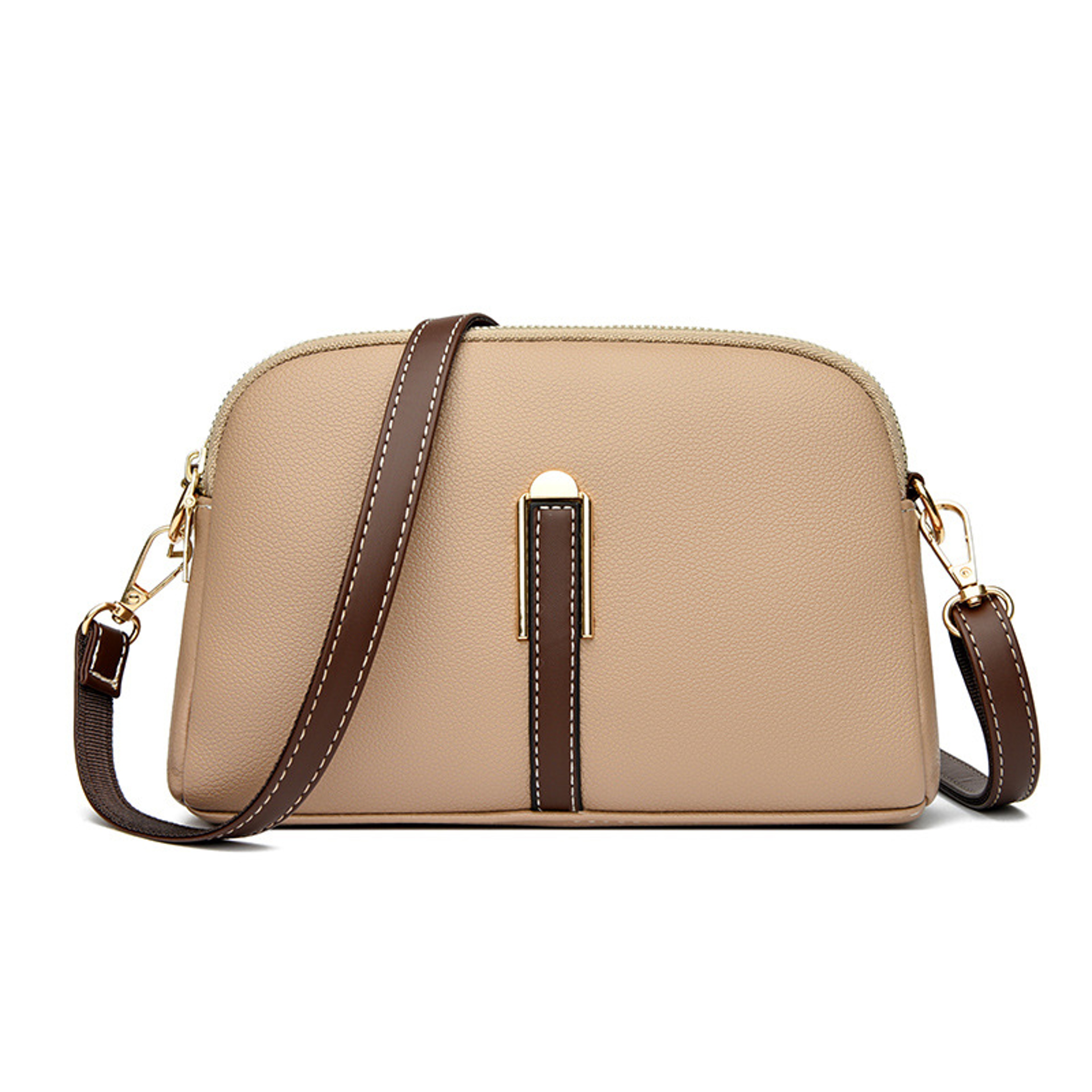 Luxury Cowhide Flap Handbag Womens Messenger Crossbody Bag 8