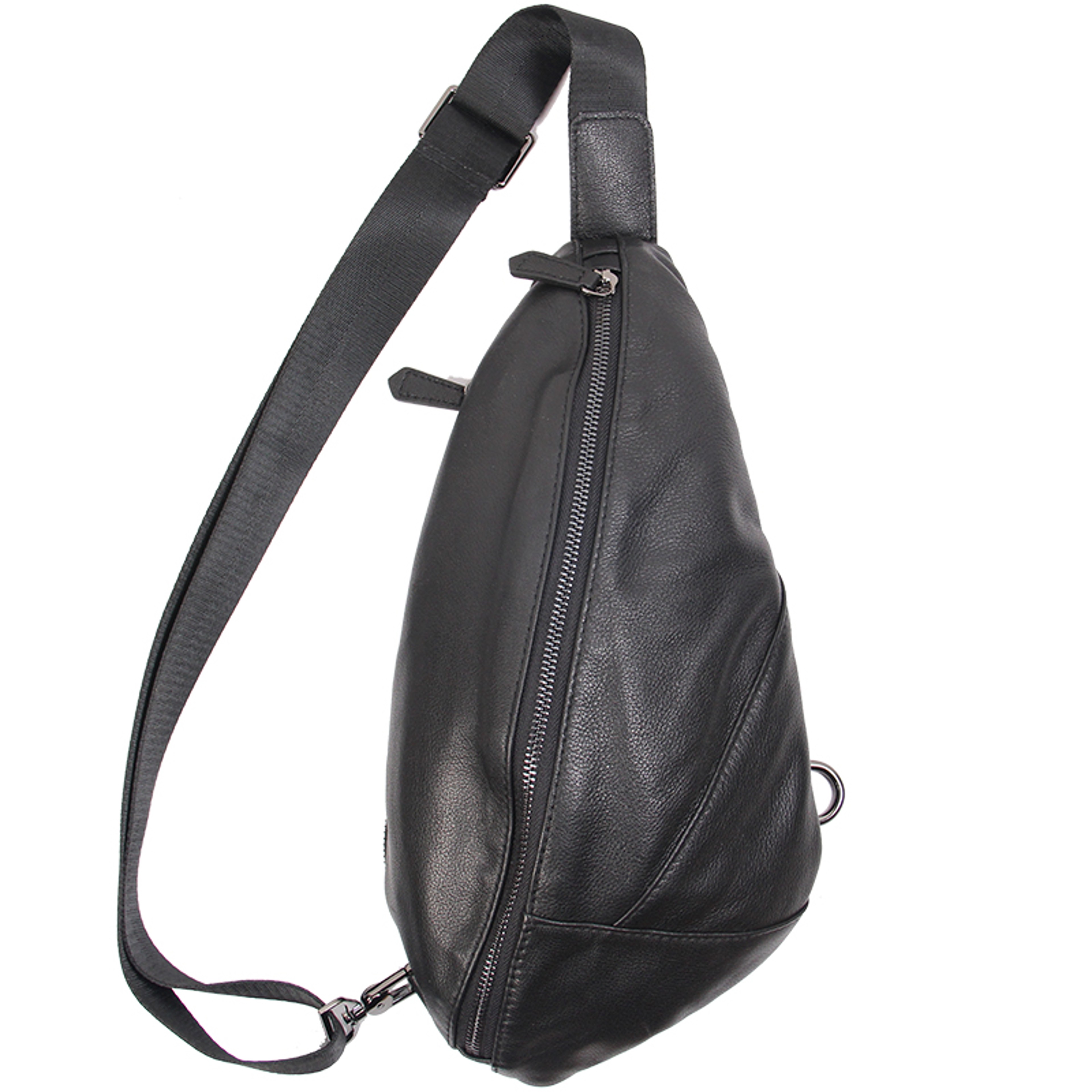 Genuine Leather Mens Chest Pack Crossbody Sling Bag Fashionable And Durable Messenger Shoulder Bag 5