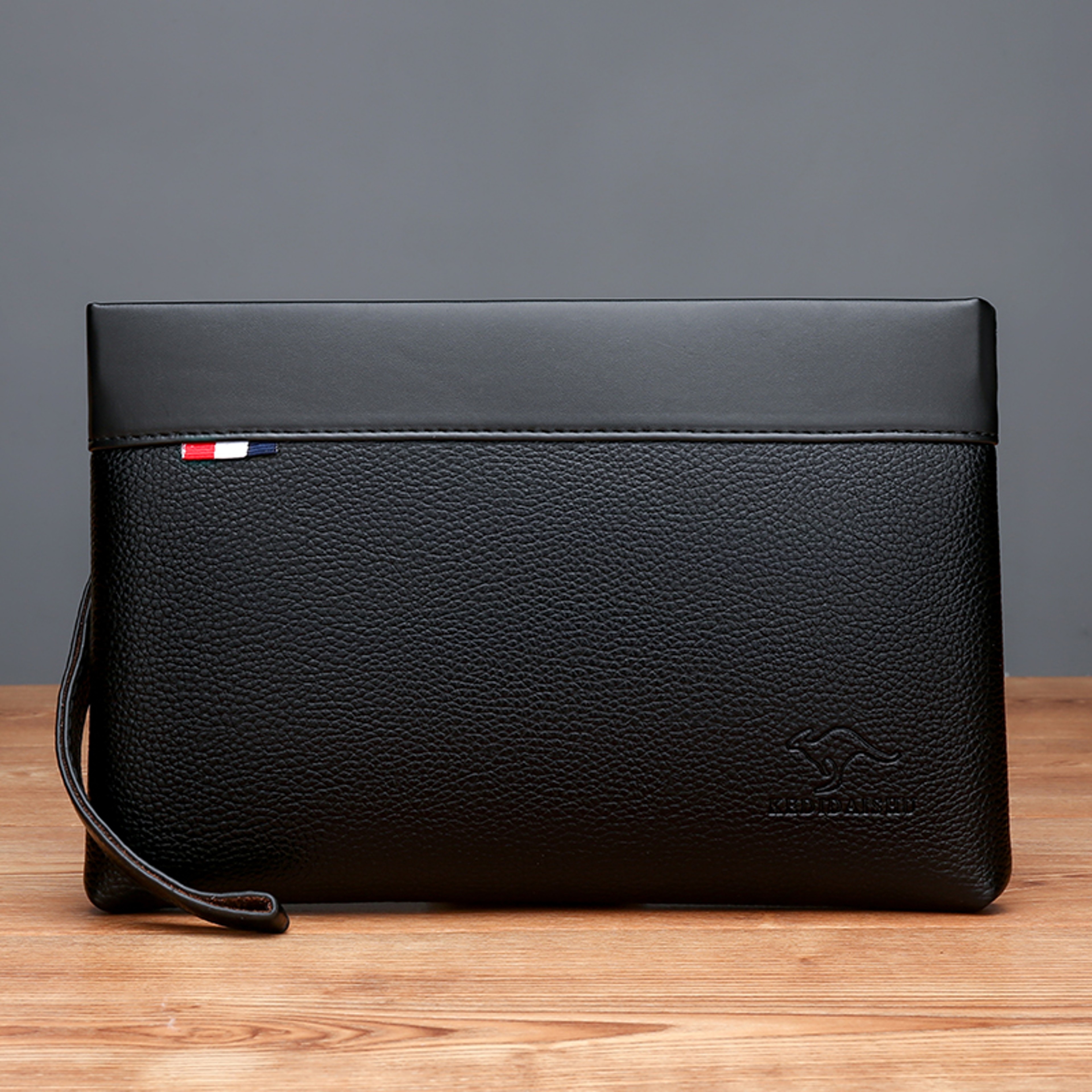 Durable Leather Clutch Wallet For Men Luxury Design Large Capacity Multi Card Holder Coin Purse 5