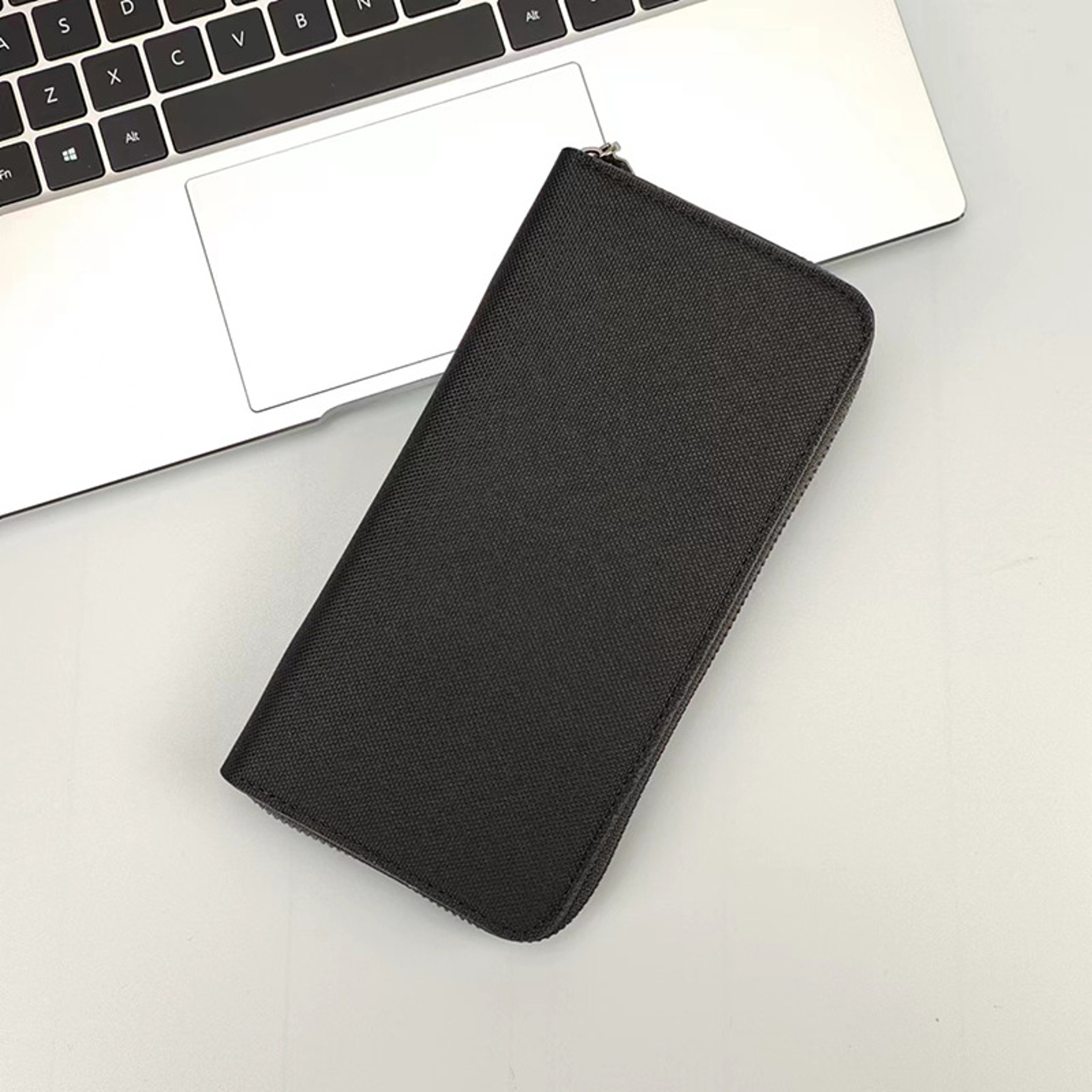 Mens Fashionable Long Wallet Oxford Fabric Zipper Card Holder 5