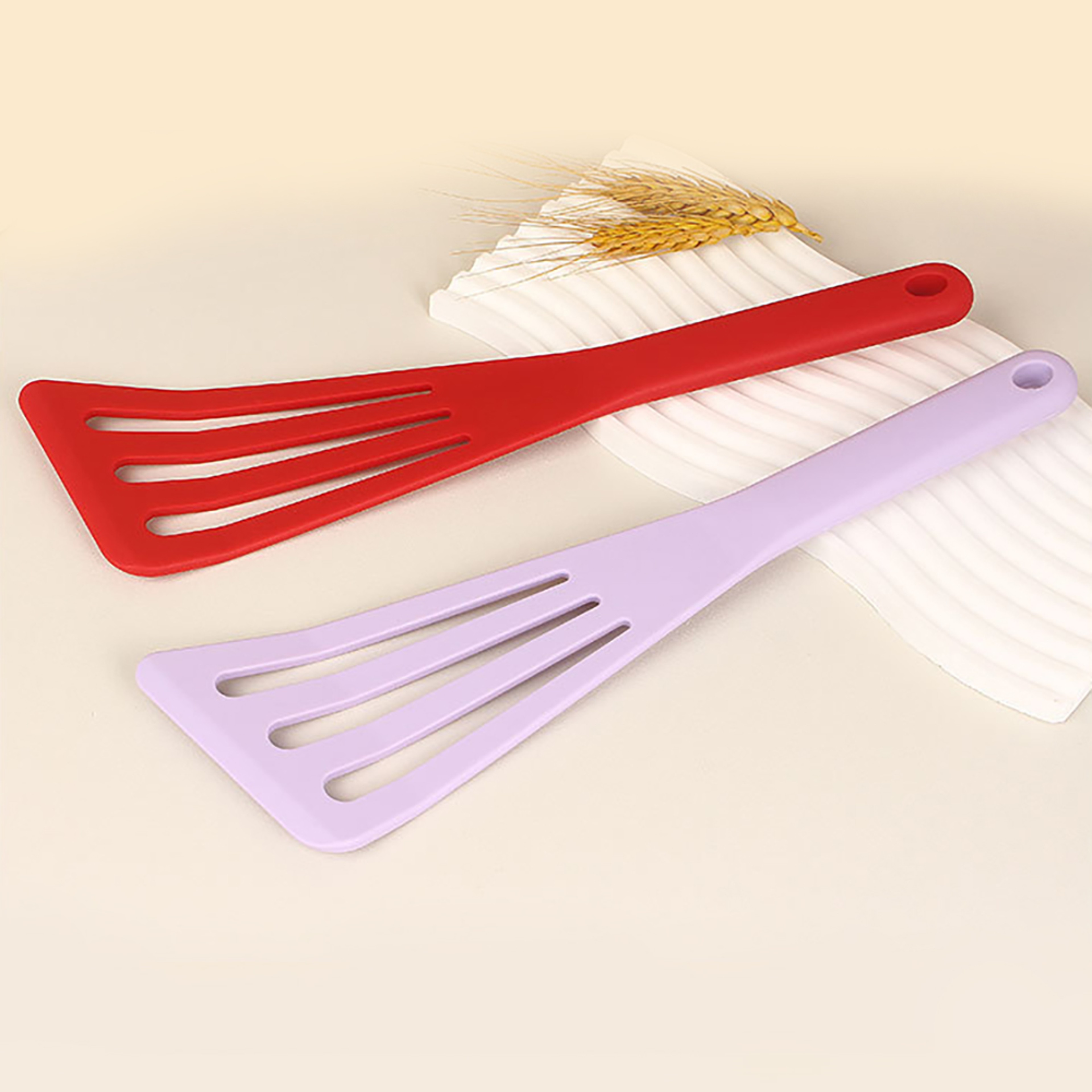 Silicone Fish Spatula With Drain Slots For Nonstick Cookware 3