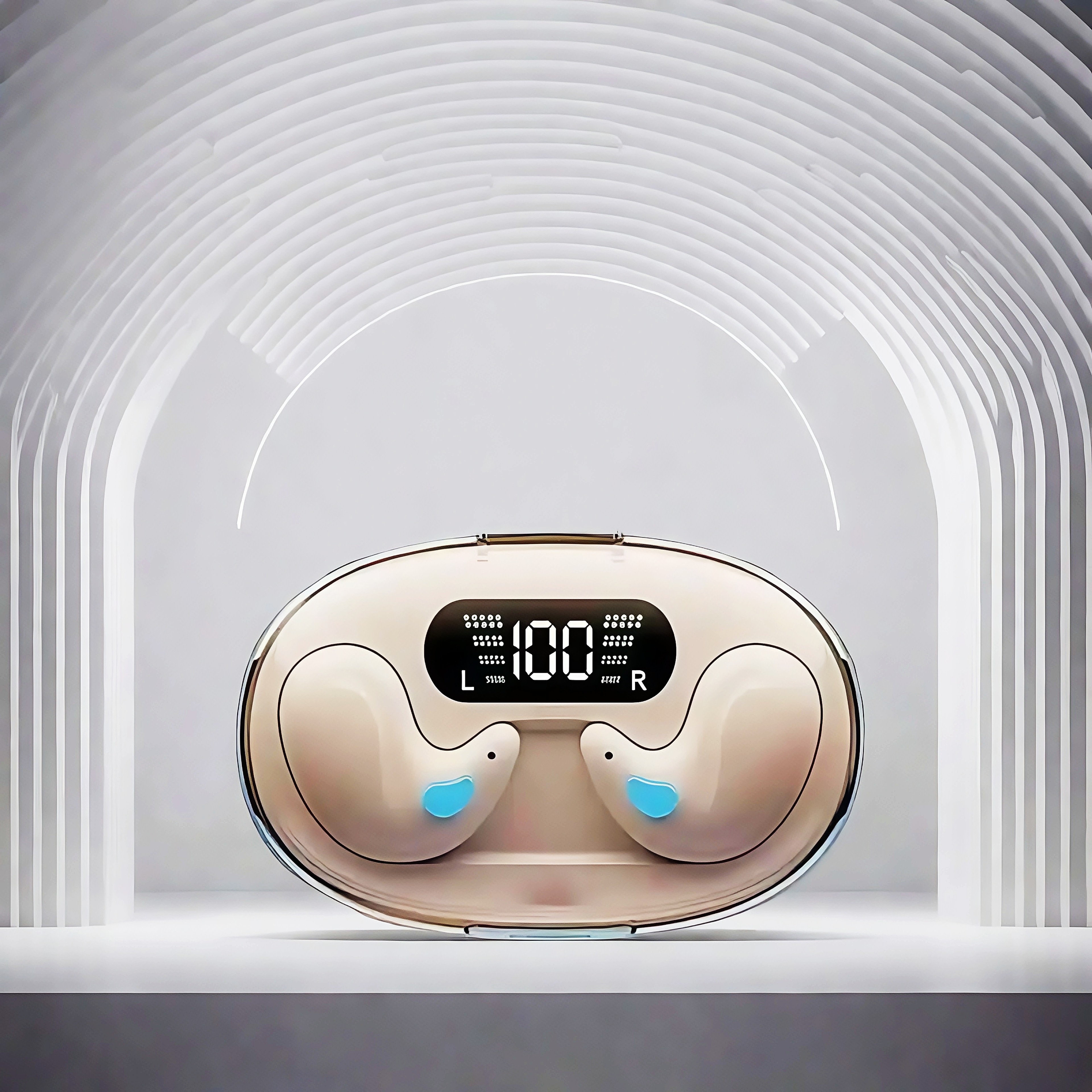 Mini Wireless Sleeping Earbuds With Mic And Waterproof Charging Case 0