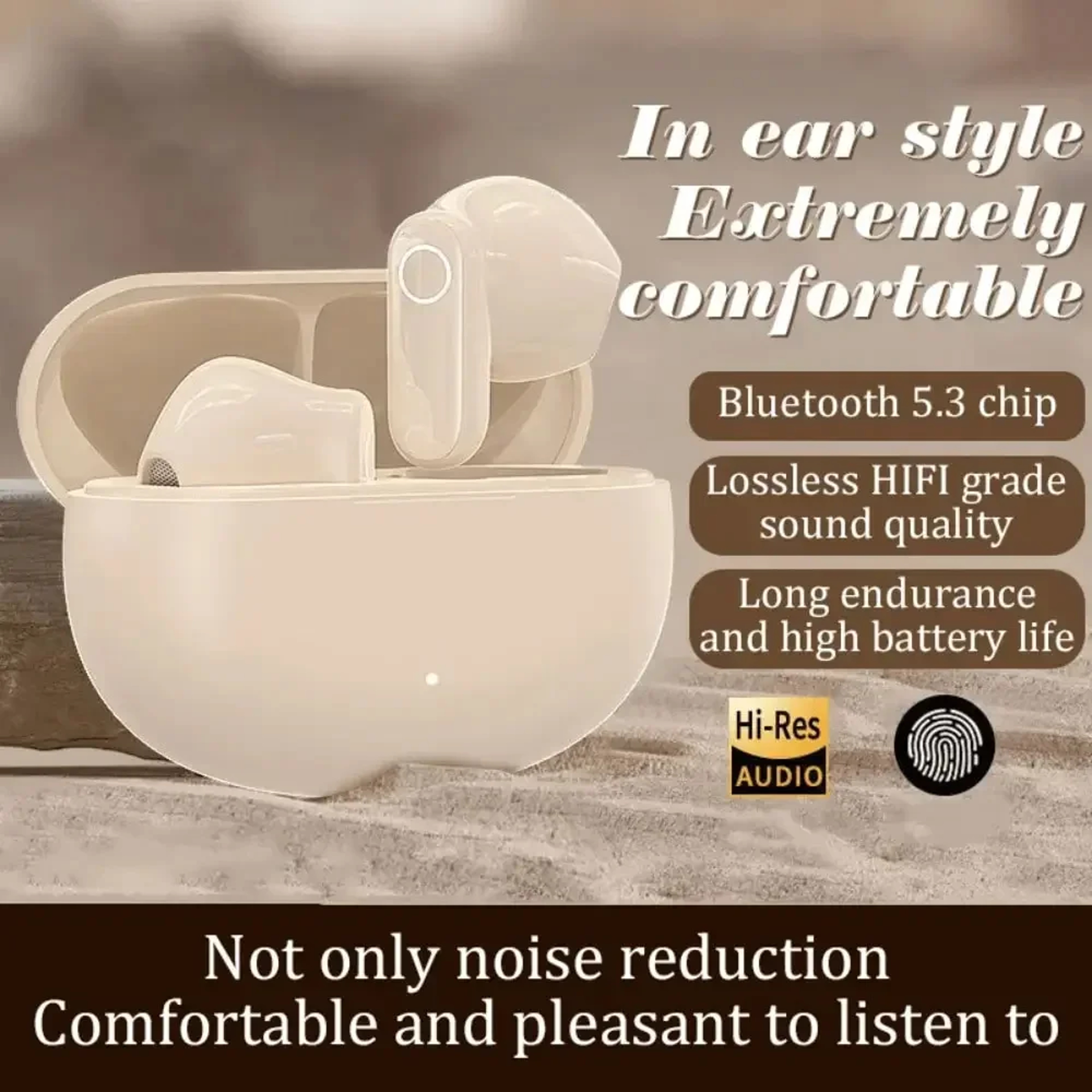 TWS Noise Cancelling Bluetooth Earbuds With Mic 3