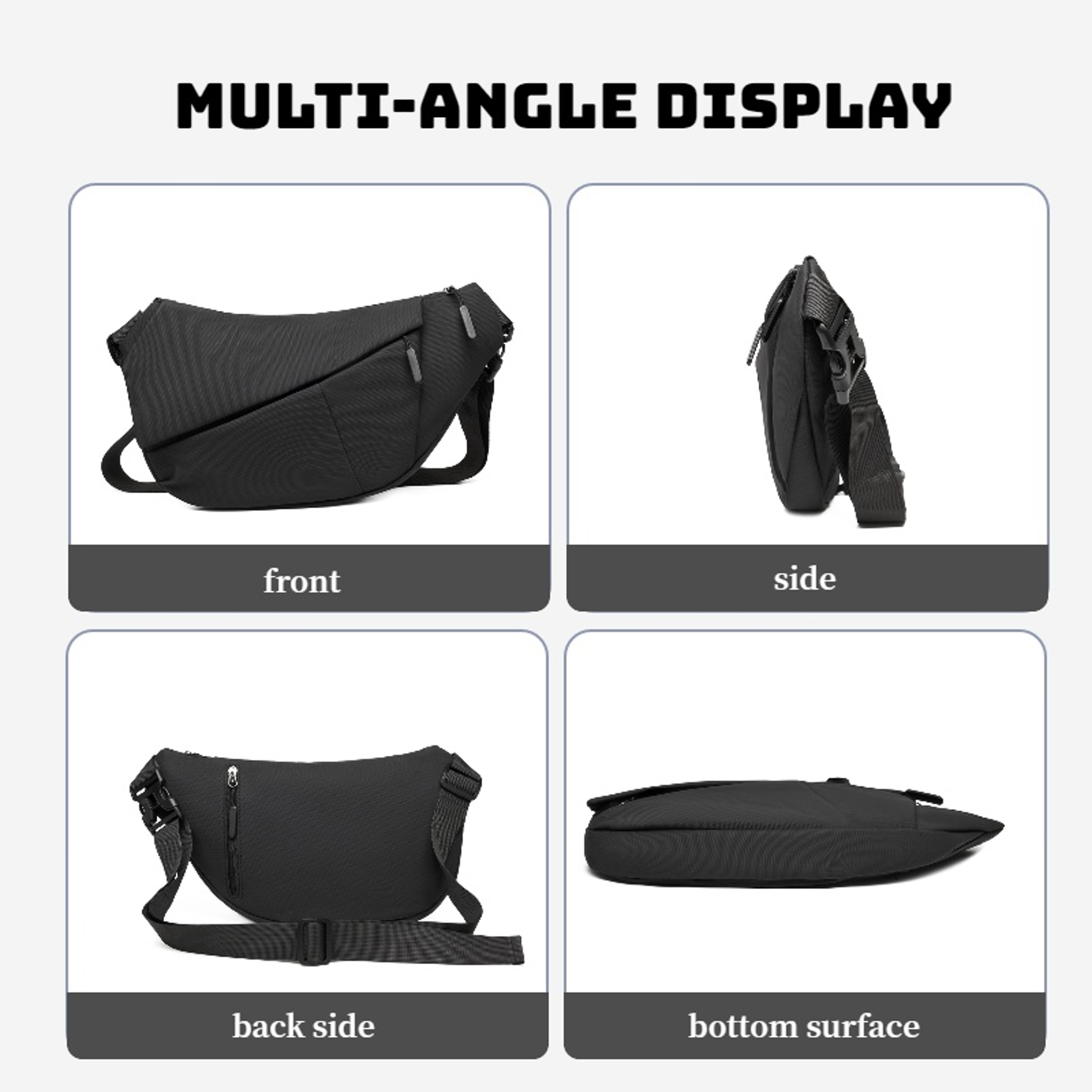 Mens Casual Chest Bag Stylish Single Shoulder Bag for Hiking Cycling Travel Work & Daily Use – view 5