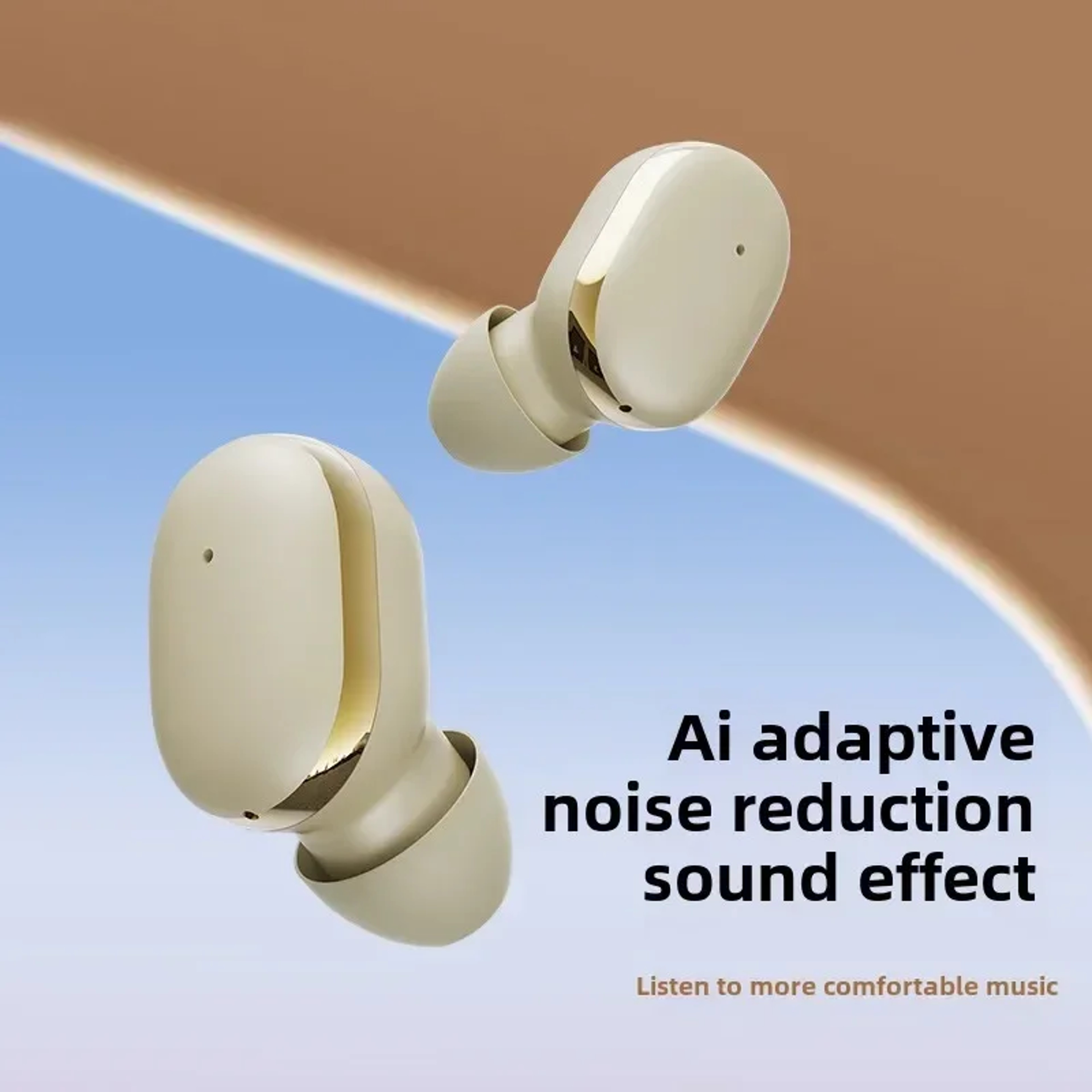 Transparent TWS Wireless Bluetooth Earbuds with Mic and LED Power Display – view 4