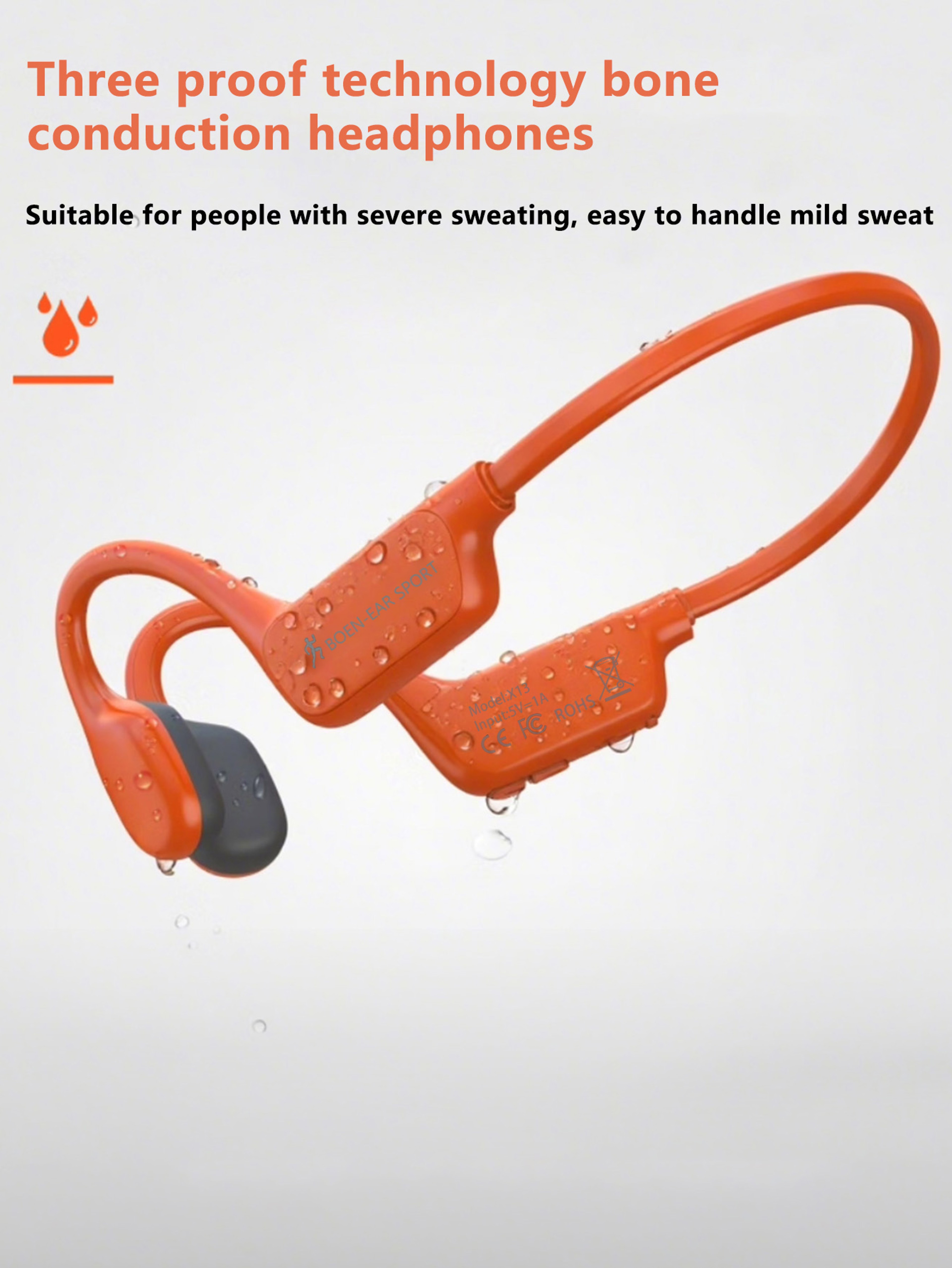 Open Ear Bone Conduction Bluetooth Headphones with ENC Noise Cancellation – view 4