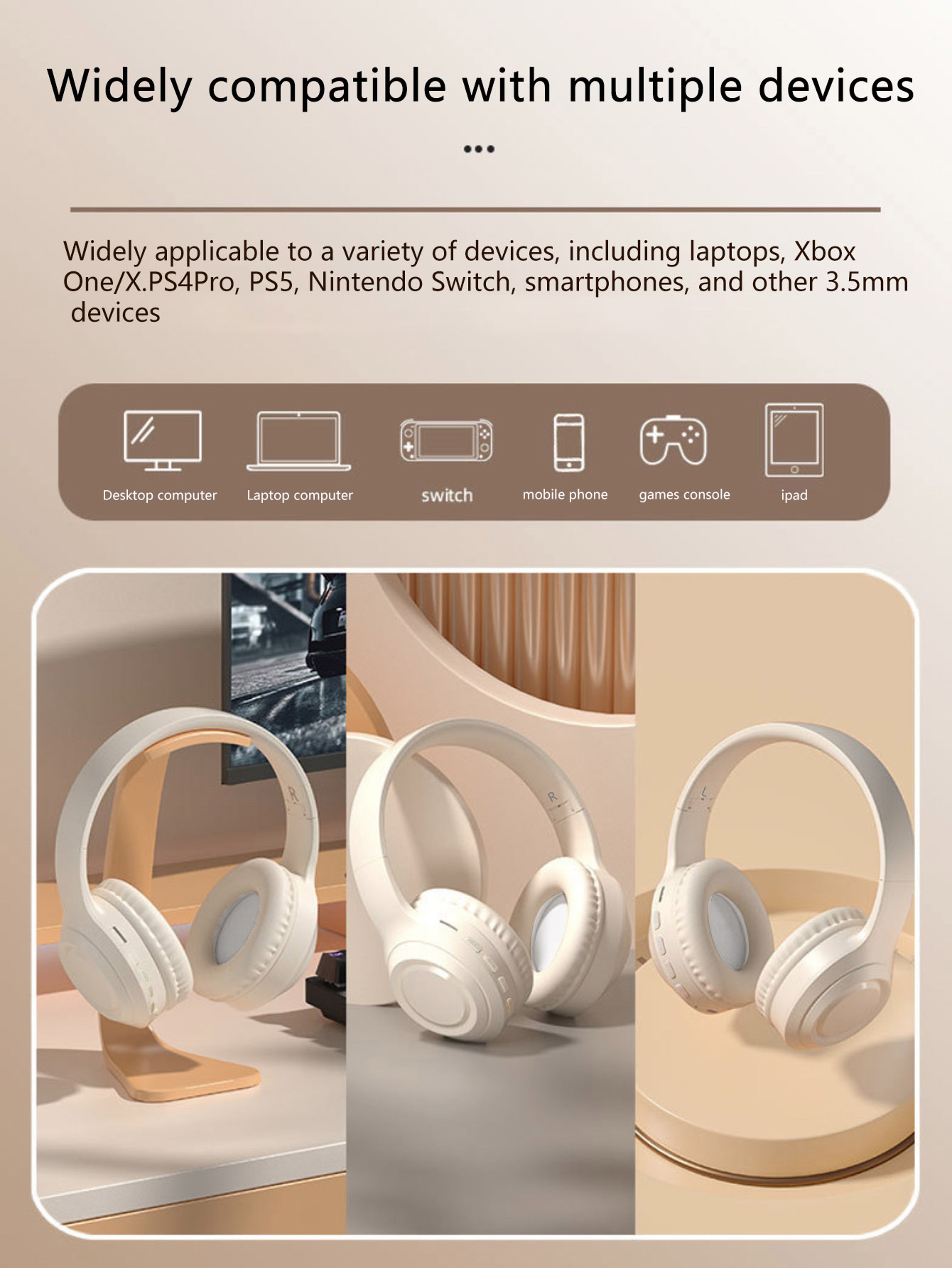 Low Latency Wireless Gaming Headphones With Over Ear Bluetooth Comfort 2