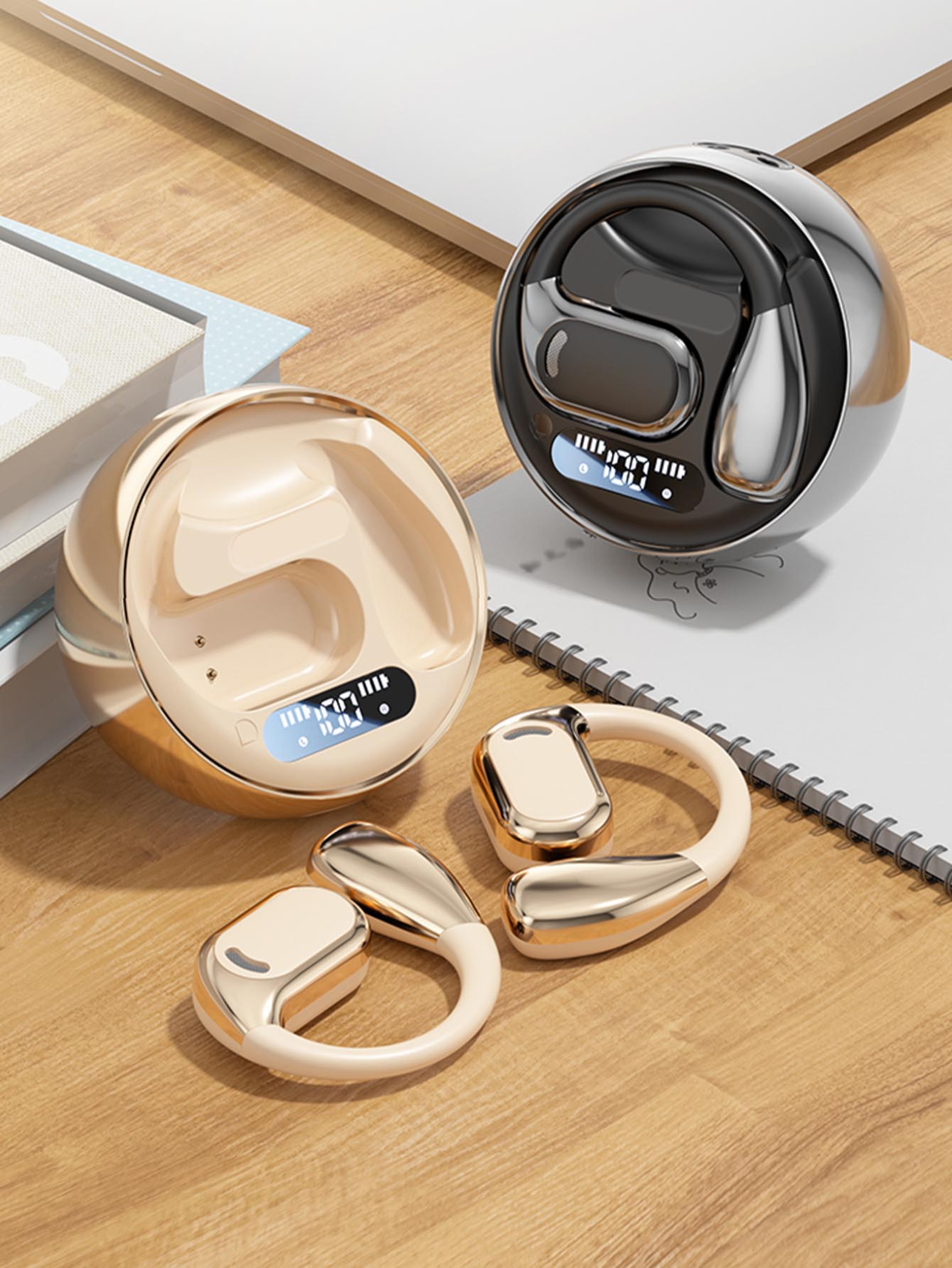 Premium Magnetic Wireless Bluetooth Earphones with HiFi Sound and Smart Noise Cancellation – view 1