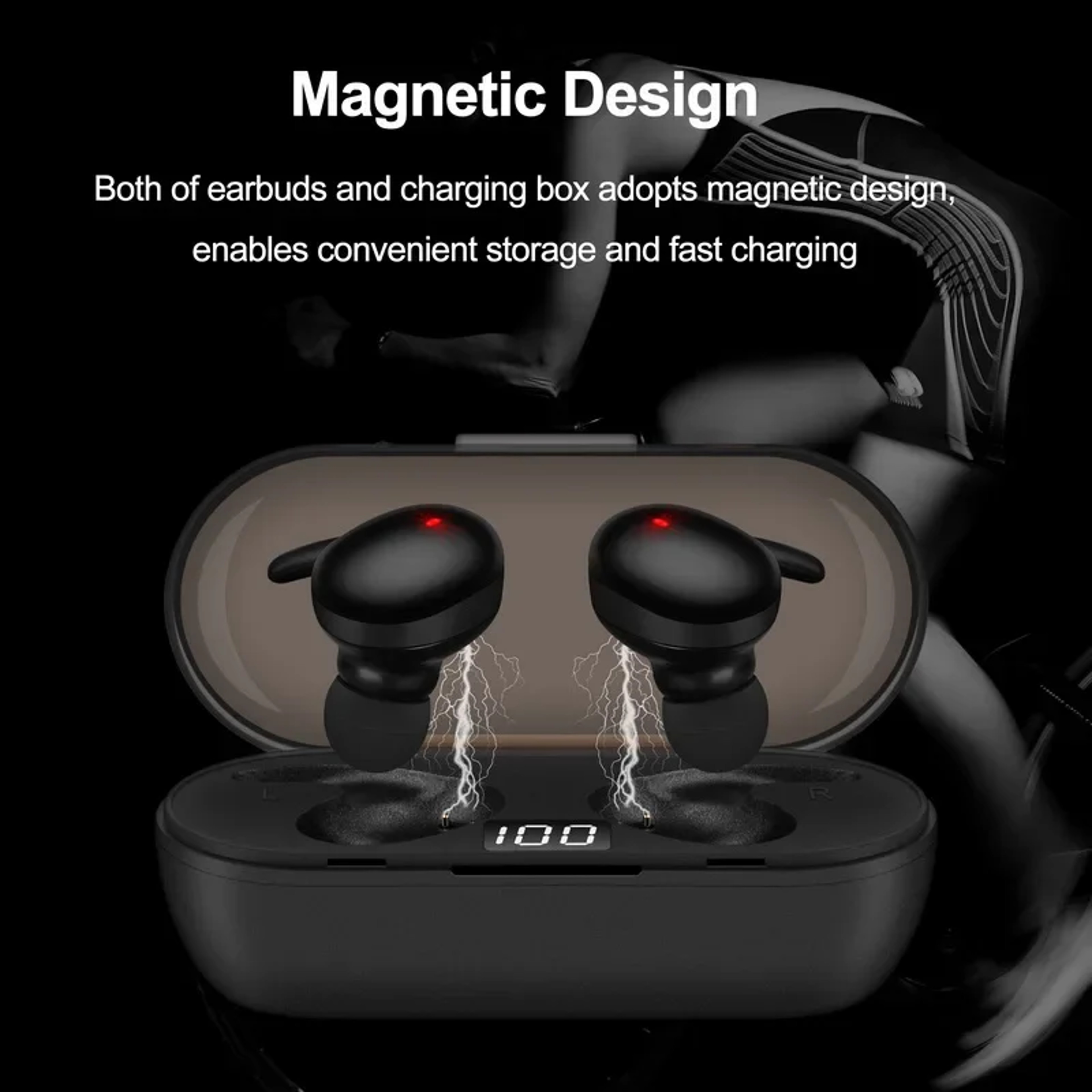 TWS Bluetooth Wireless Earbuds With Noise Reduction 3