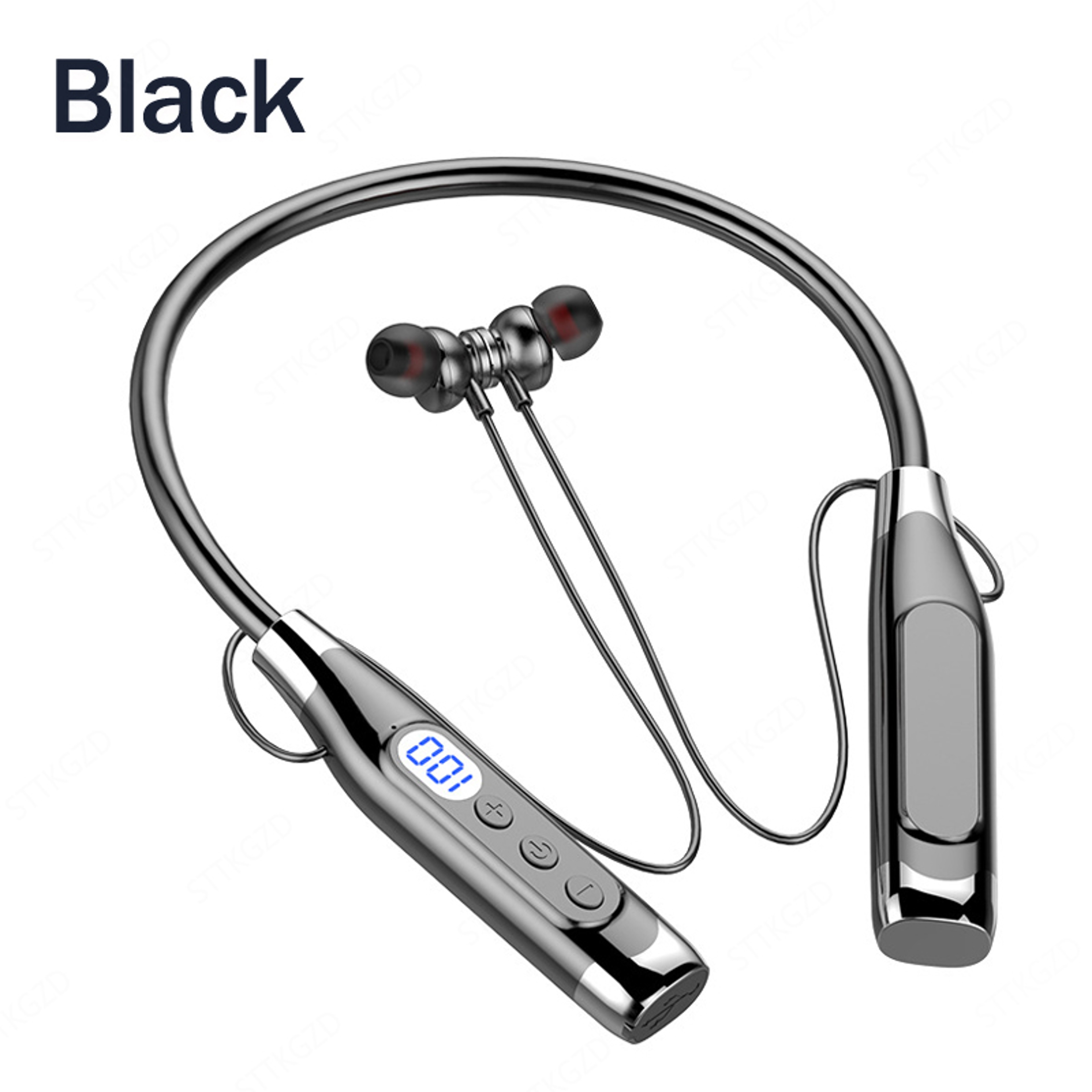 Long Battery Wireless Neckband Headphones with Mic and TF Card Support – view 8