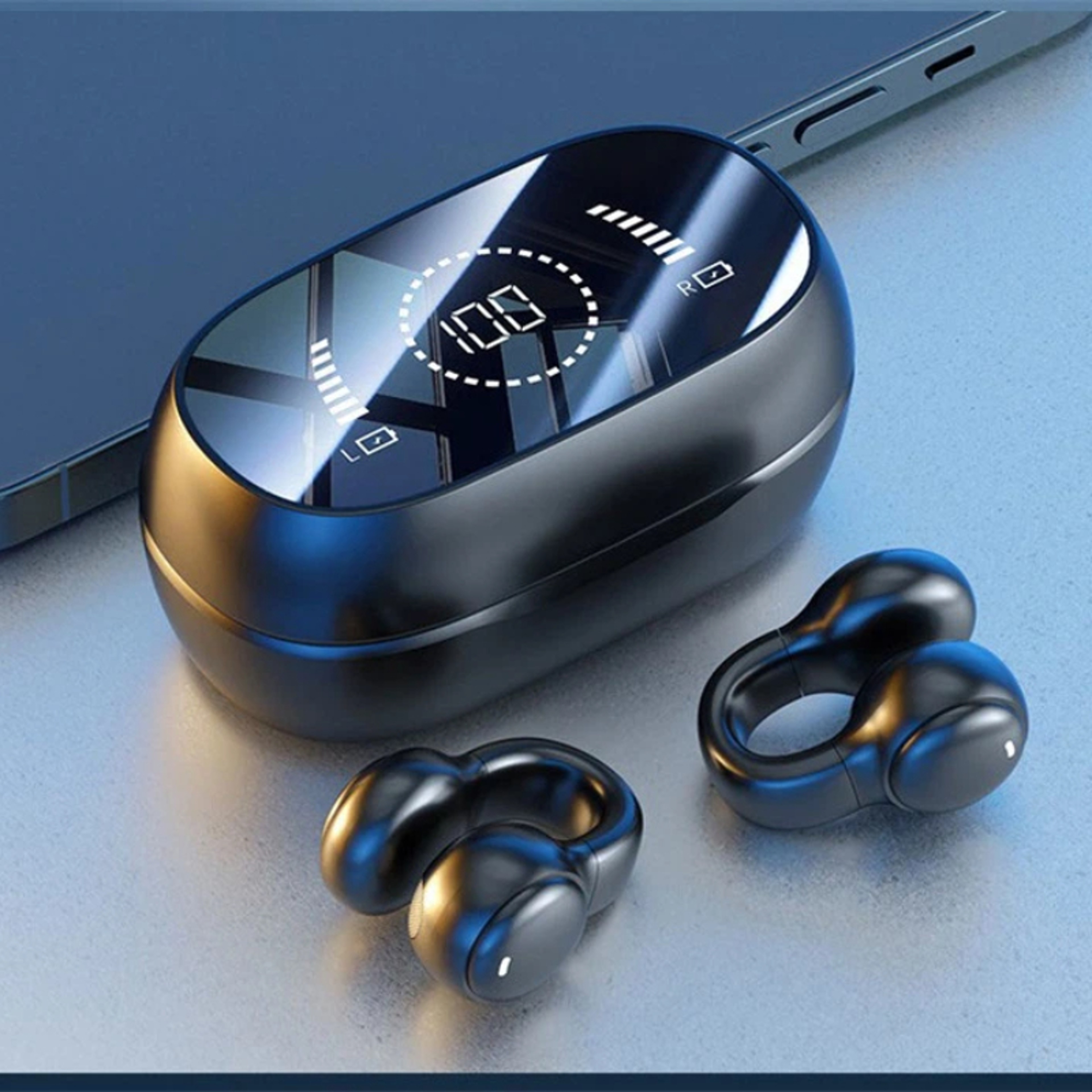 Premium Wireless Bluetooth Earbuds With Noise Cancellation  Mic 6