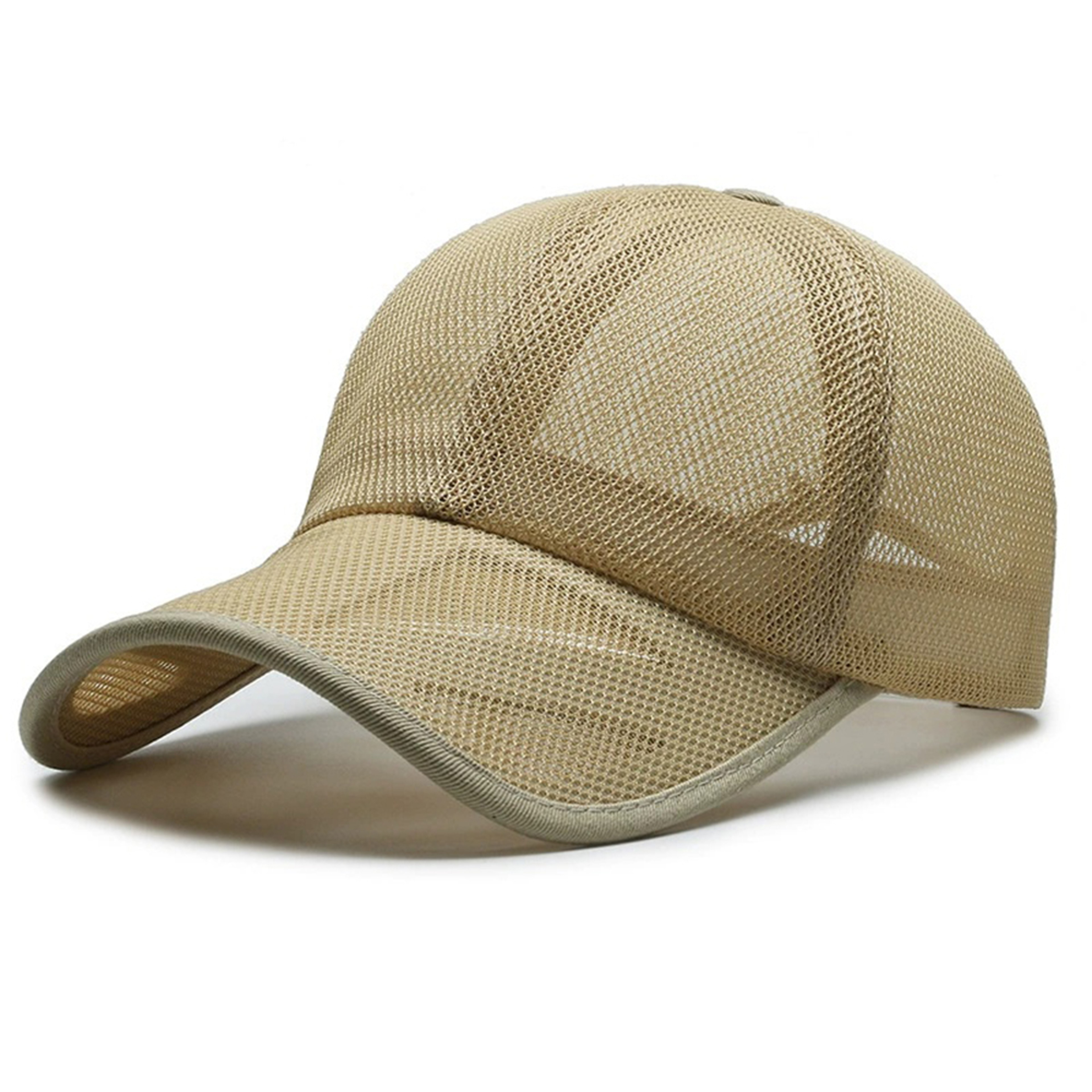 Openwork Brim Baseball Cap Breathable Mesh Summer Hat For Men Women Outdoor Sun Protection 7