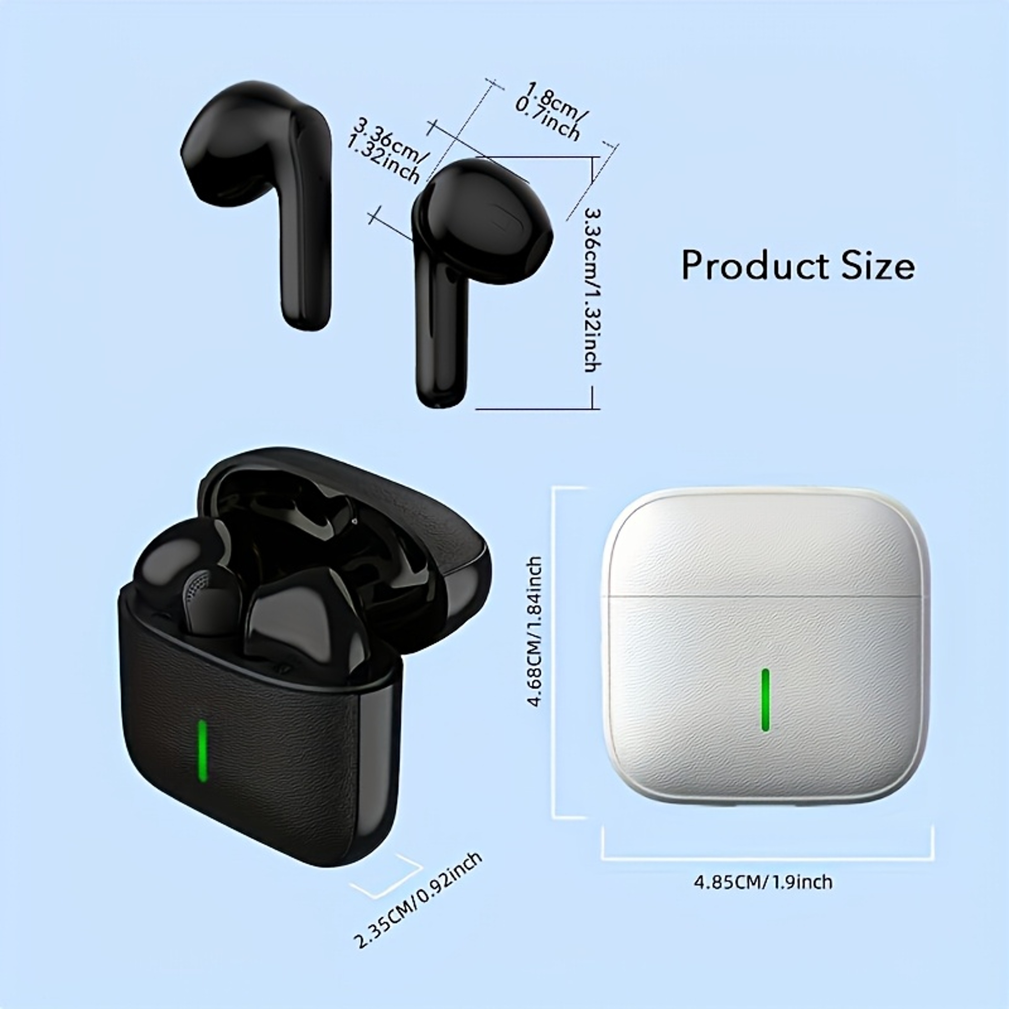 Premium True Wireless Bluetooth Headphones Comfortable Sports Wireless Earbuds With HD Calls 1