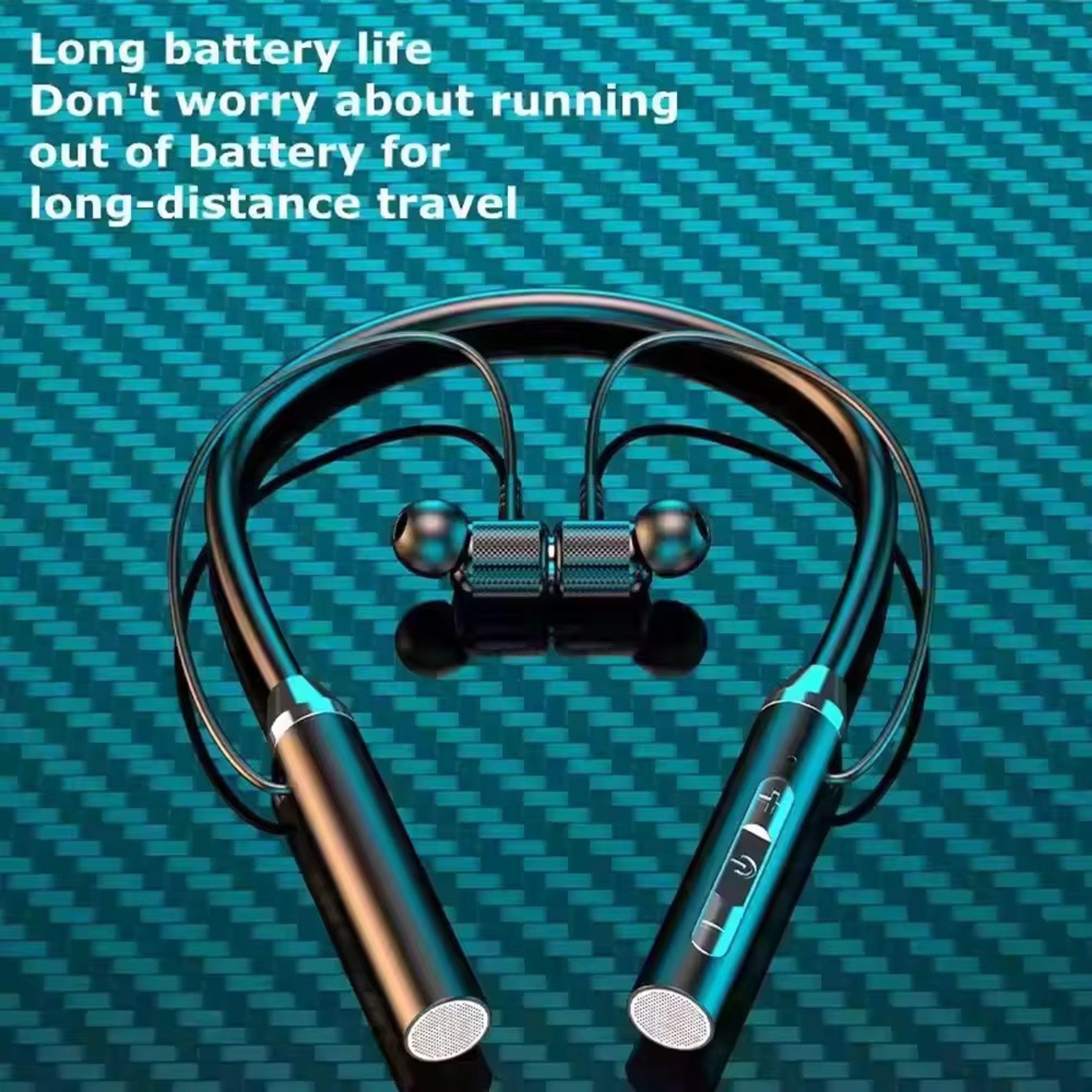 Wireless Bluetooth Neckband Earphones Waterproof Sports Headset with LED Display – view 3
