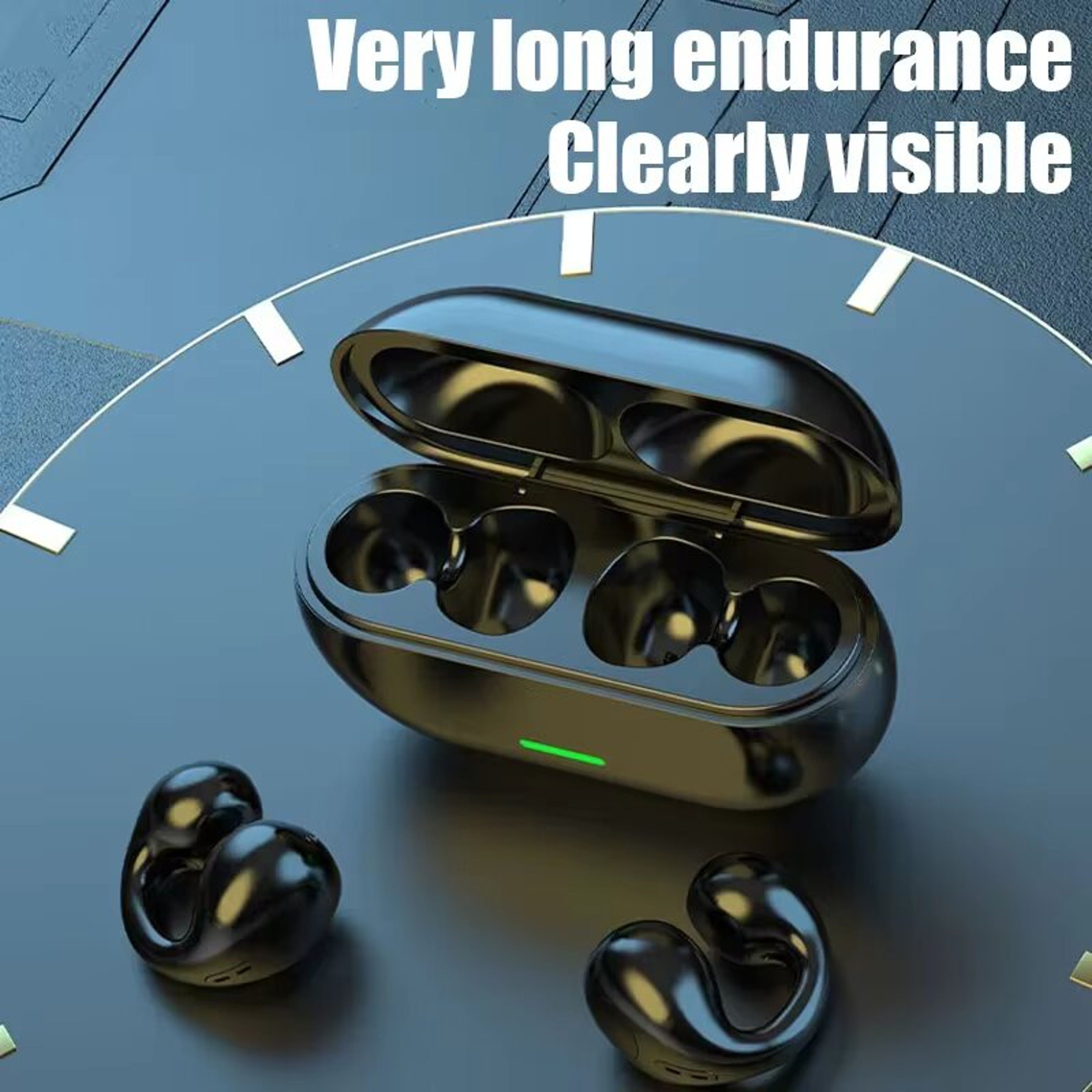 Wireless Open Ear Bluetooth Headphones Sports Gaming Earphones with HD Call & Noise Cancelling – view 6