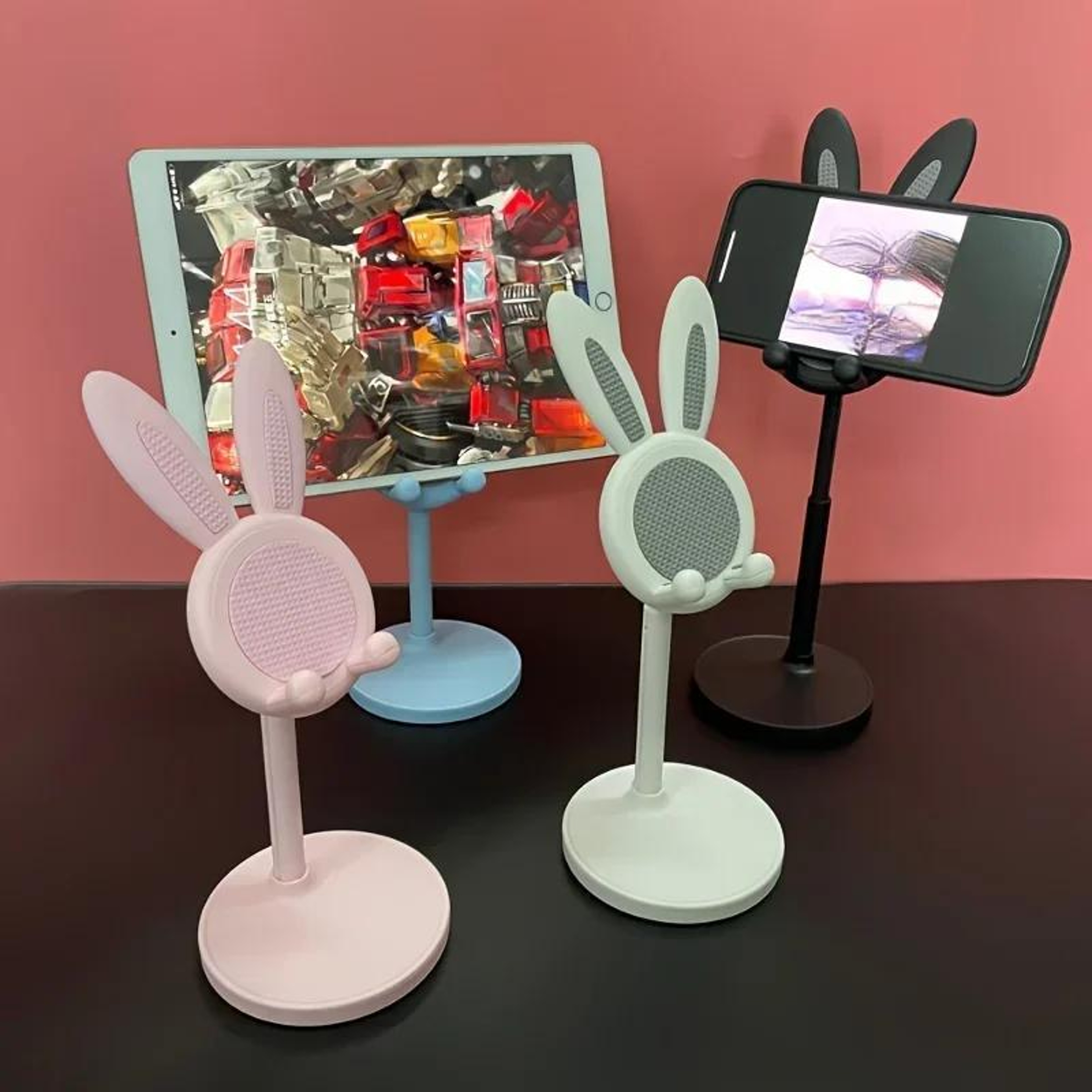 Cute Rabbit Adjustable Phone Stand & Desktop Holder – view 4