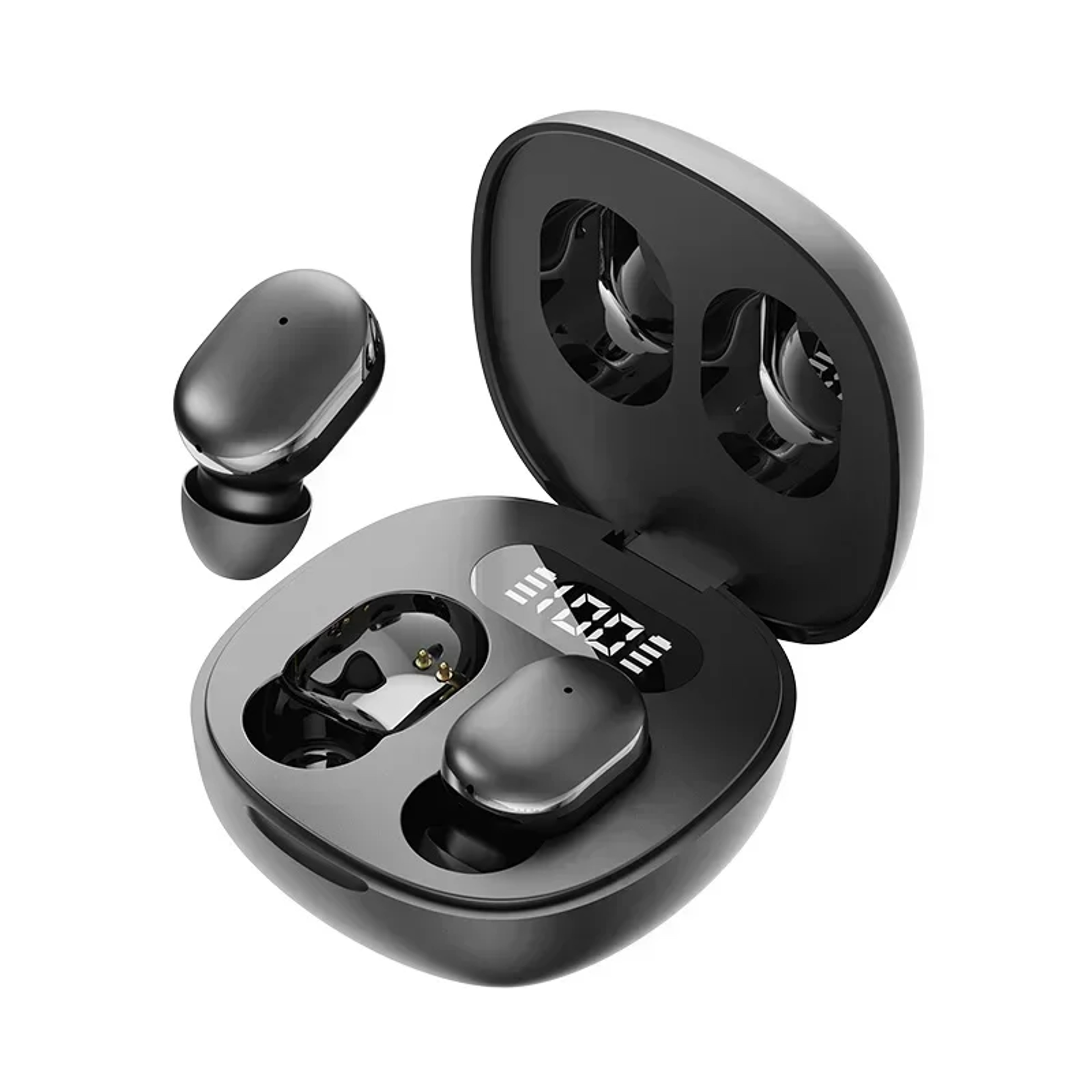 Transparent TWS Wireless Earbuds with ENC Mic and LED Battery Display – view 9