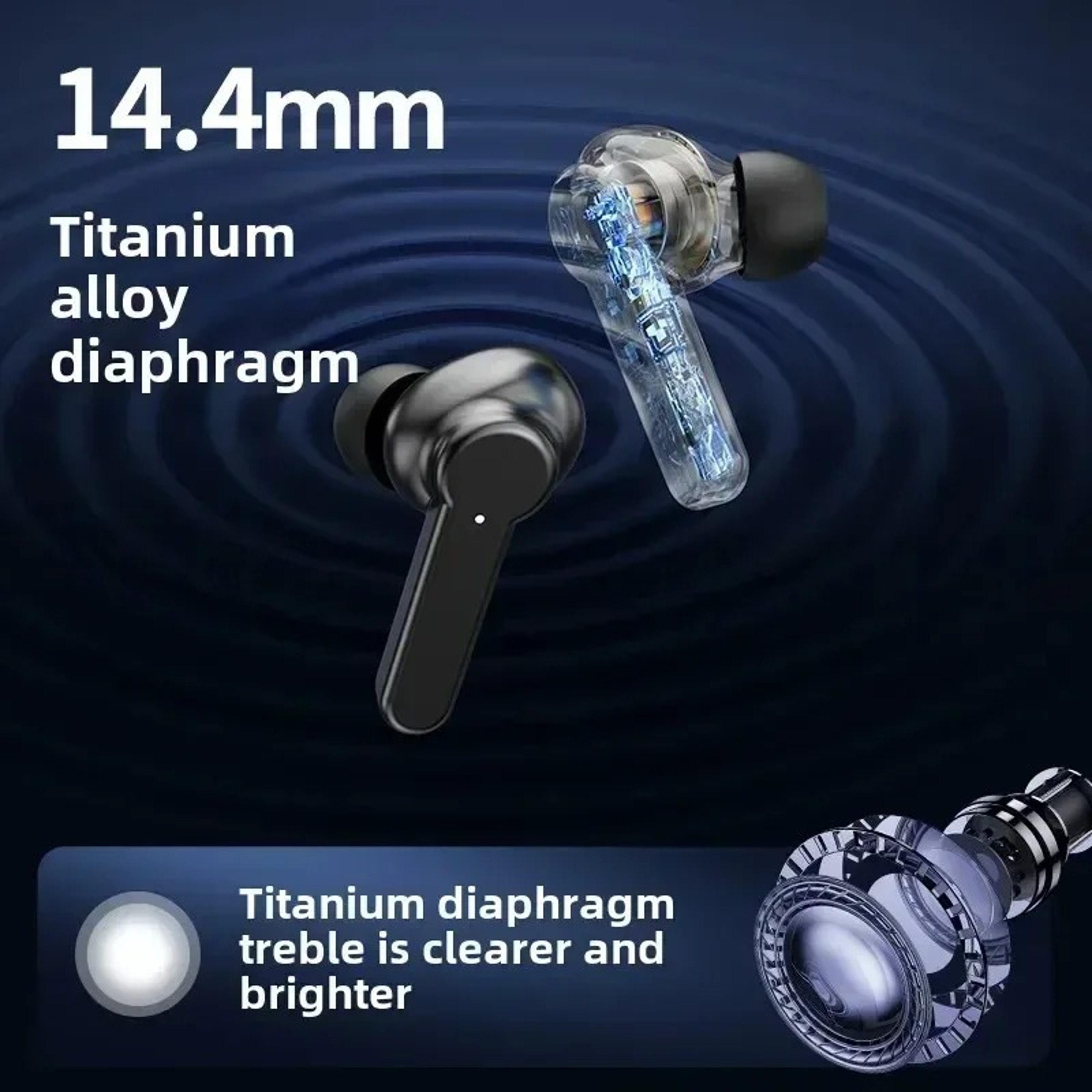 TWS Bluetooth Earbuds for Sport Gaming with Deep Bass and Touch Control – view 3