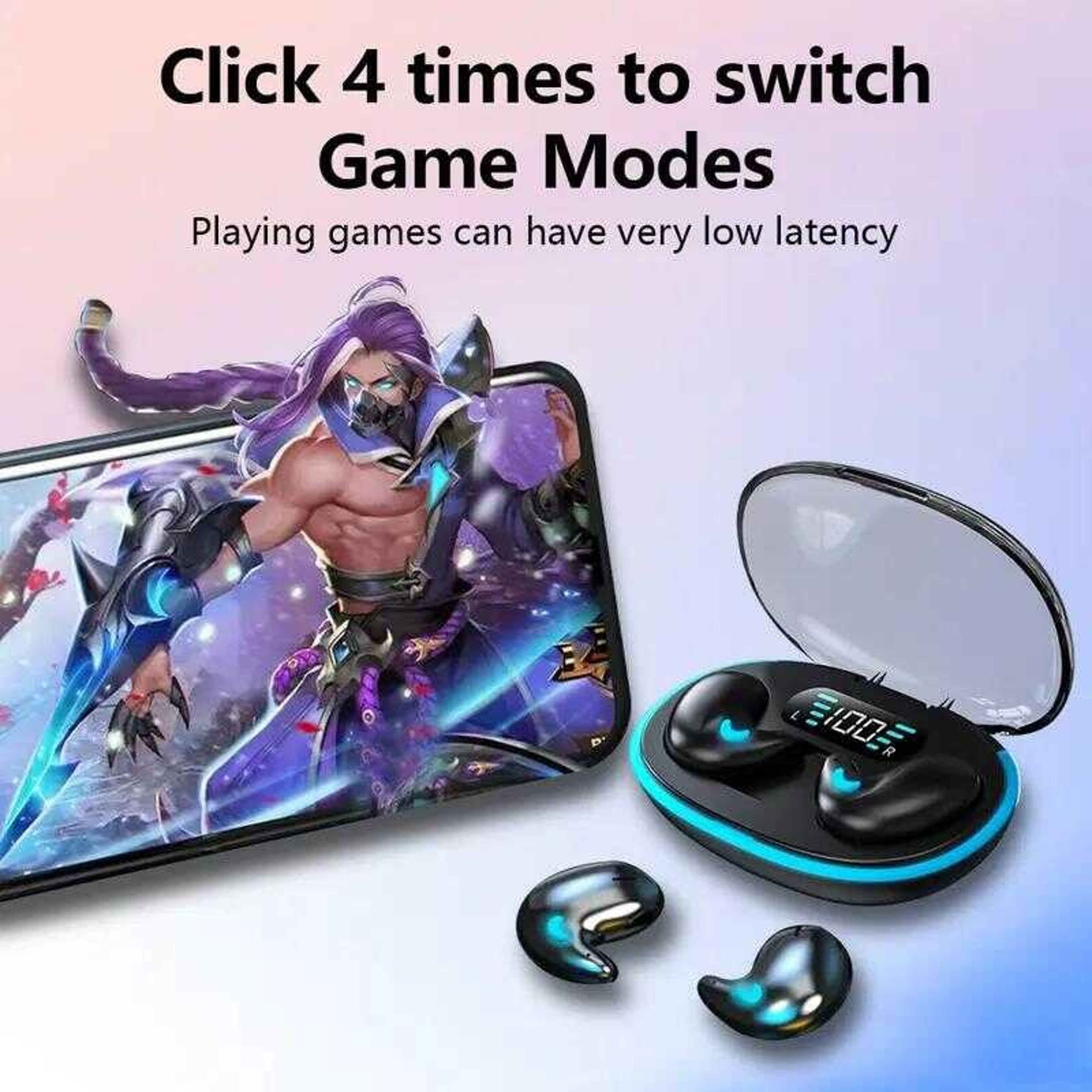TWS Wireless Bluetooth Earbuds Waterproof Stereo Headphones 3