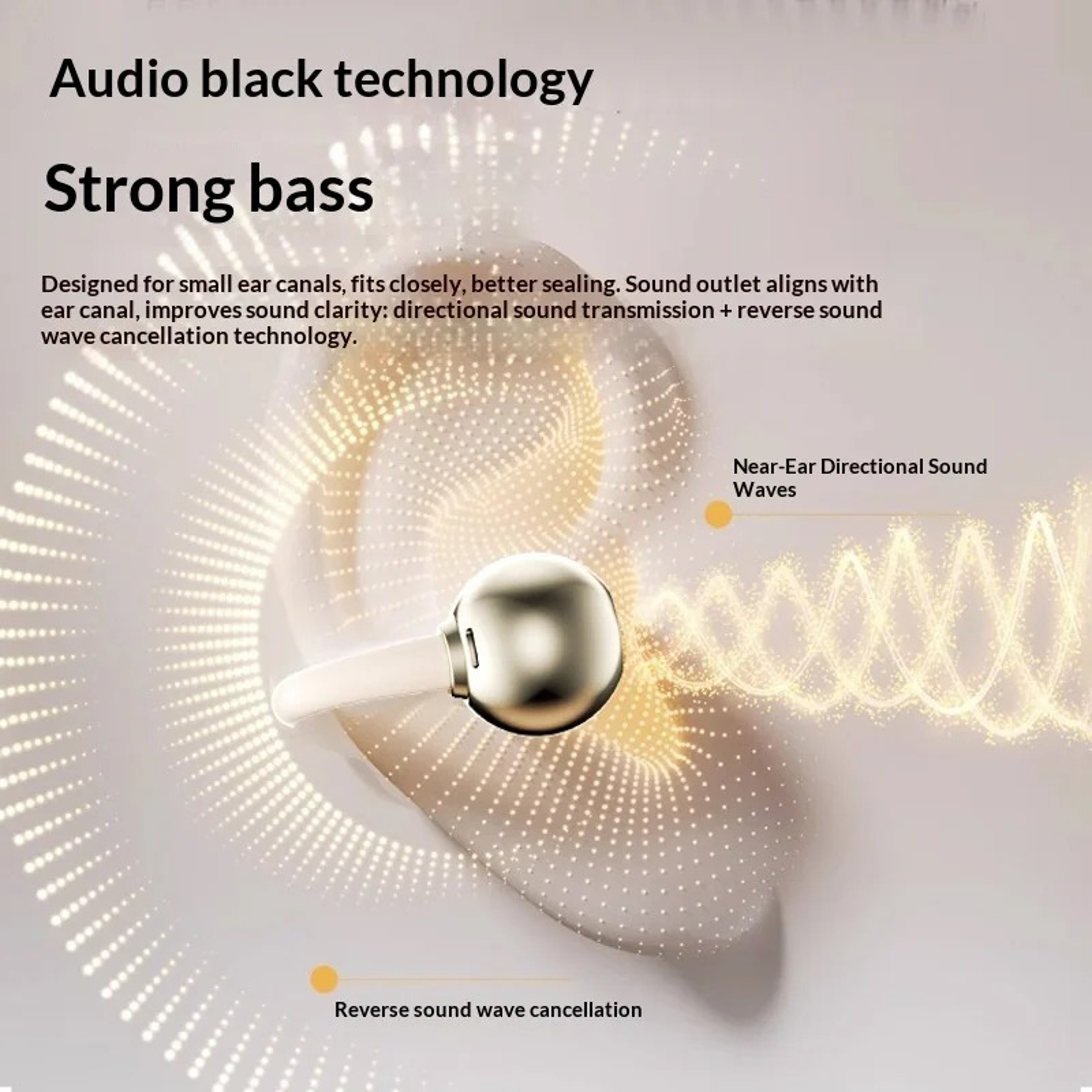 Open Ear Clip Bluetooth Wireless Earphones with Digital Battery Display and Sports Stereo Sound – view 2