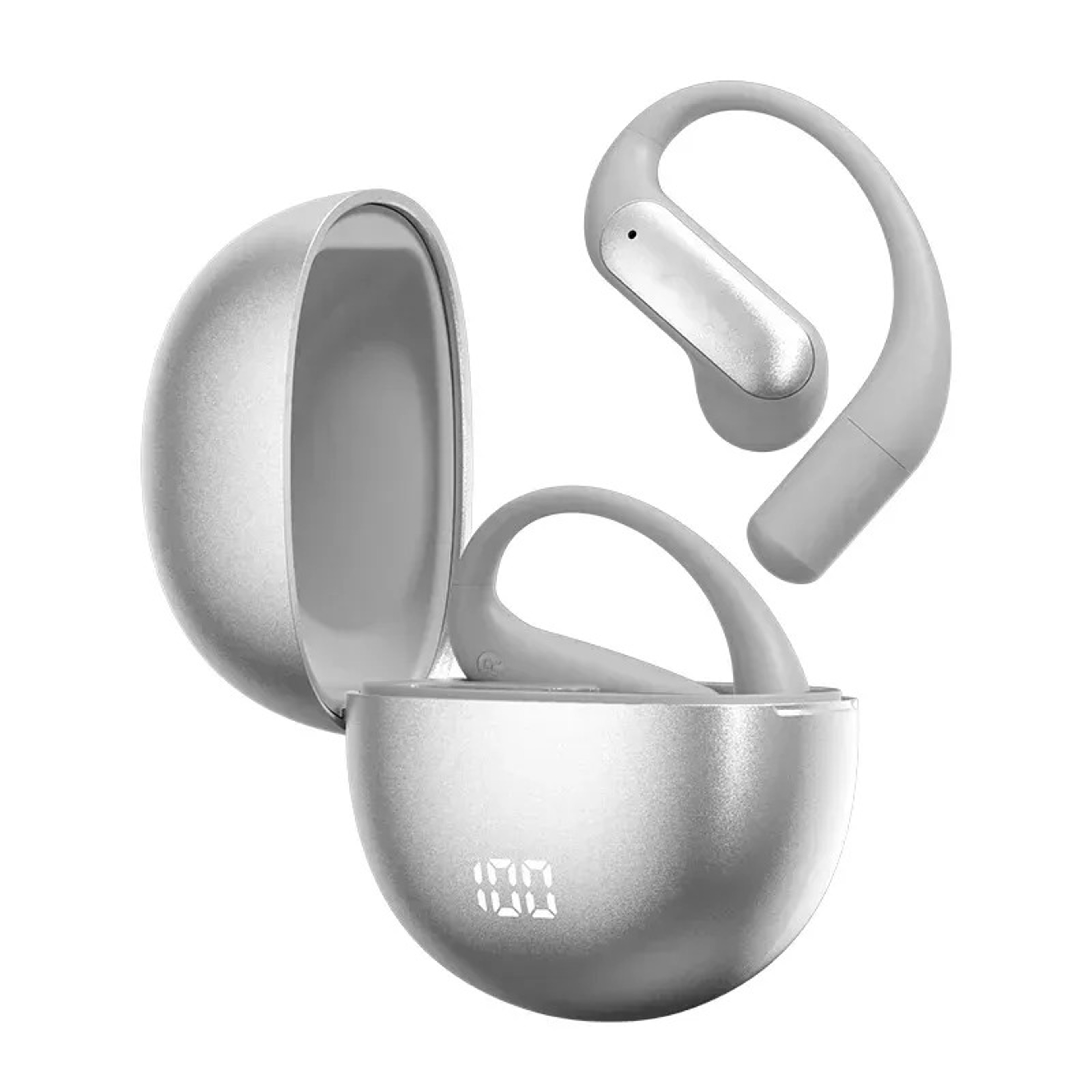Open Ear Hook Headphones Bluetooth Wireless Earbuds With Smart Digital Display 6
