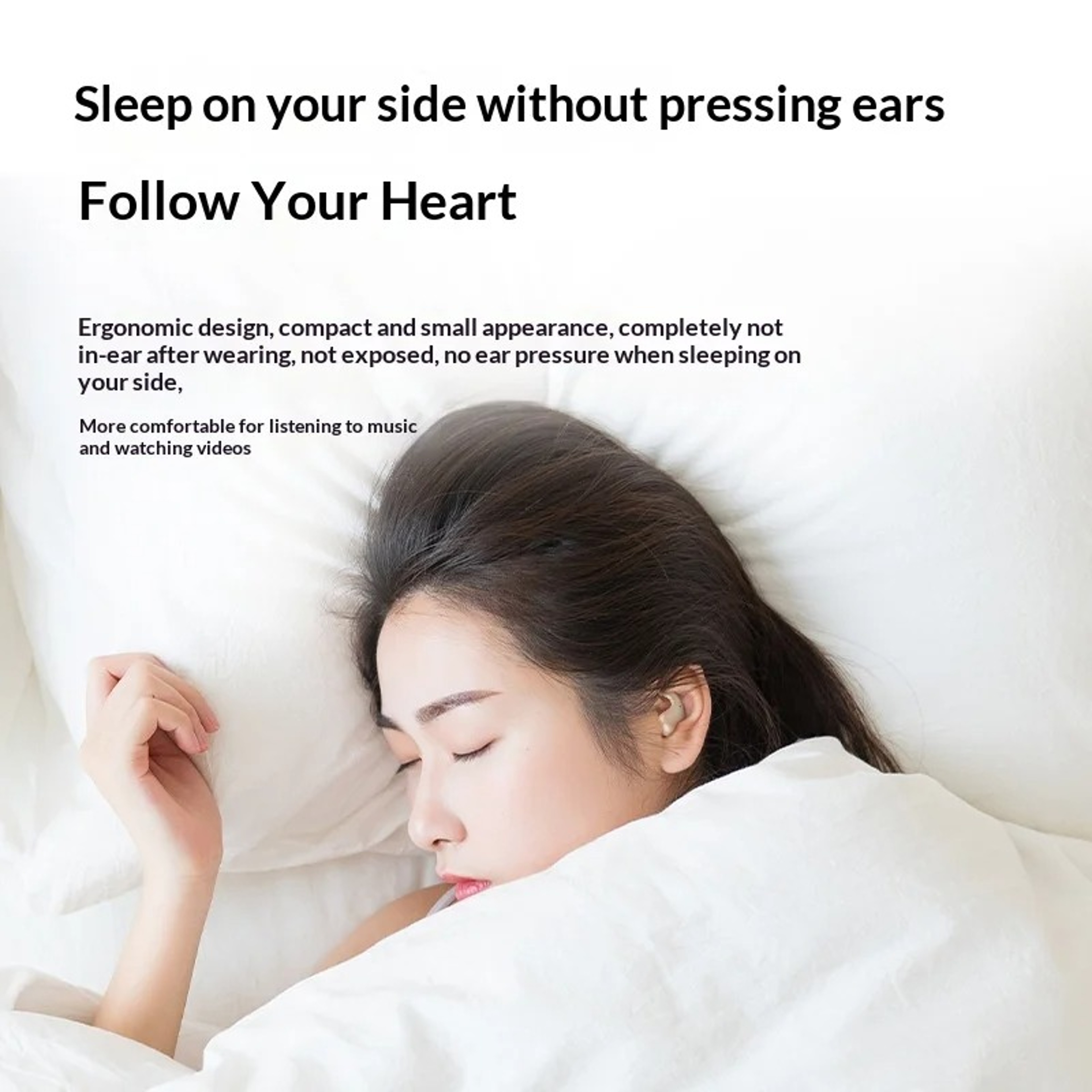 Invisible Sleep Earphones Soft Noise Reduction Earbuds for Comfortable Sleeping and Daily Use – view 3