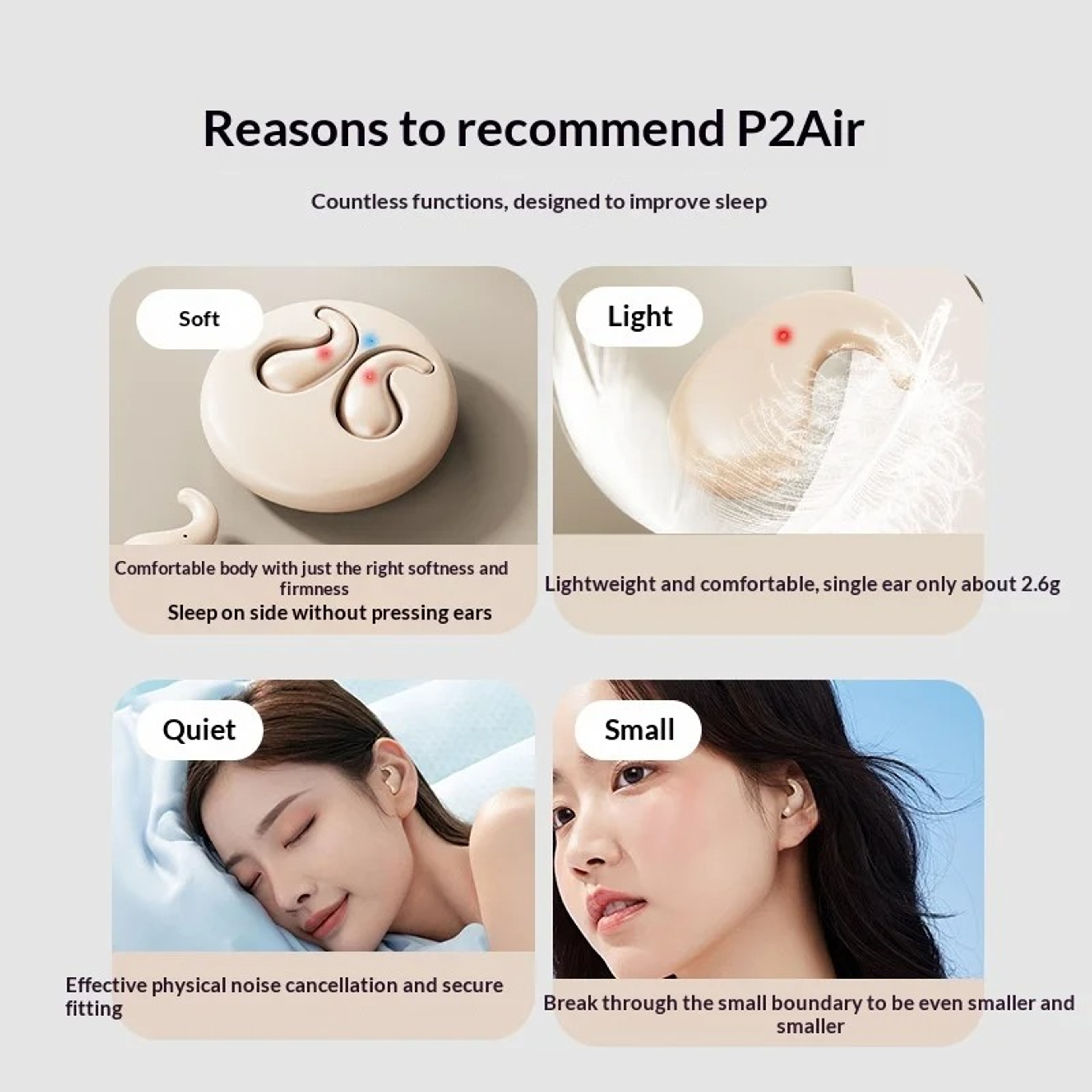 Invisible Sleep Earphones Soft Noise Reduction Earbuds for Comfortable Sleeping and Daily Use – view 5