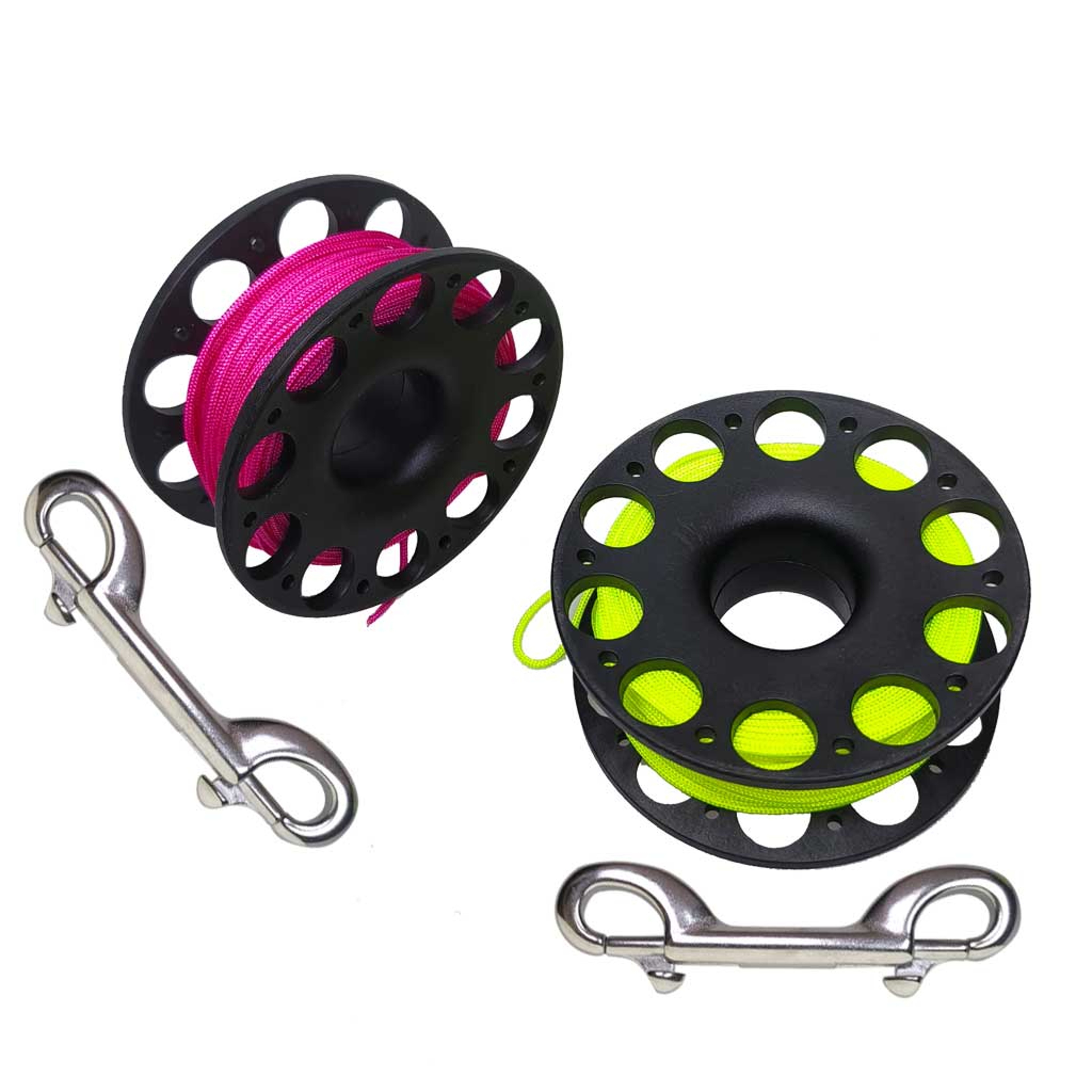 Scuba Diving Finger Reel With Double End Hook Safety Spool For Cave Wreck Diving 2