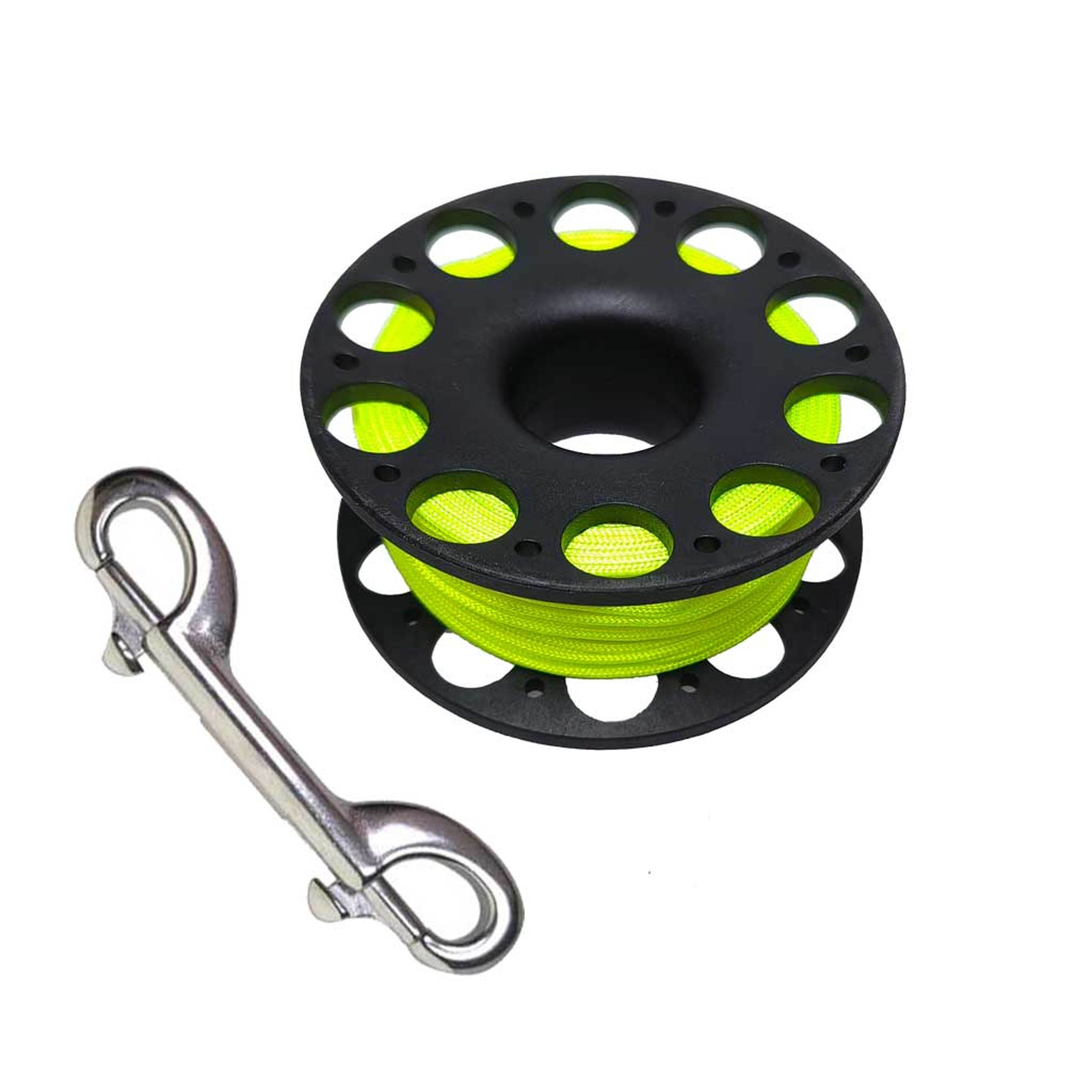 Scuba Diving Finger Reel With Double End Hook Safety Spool For Cave Wreck Diving 3