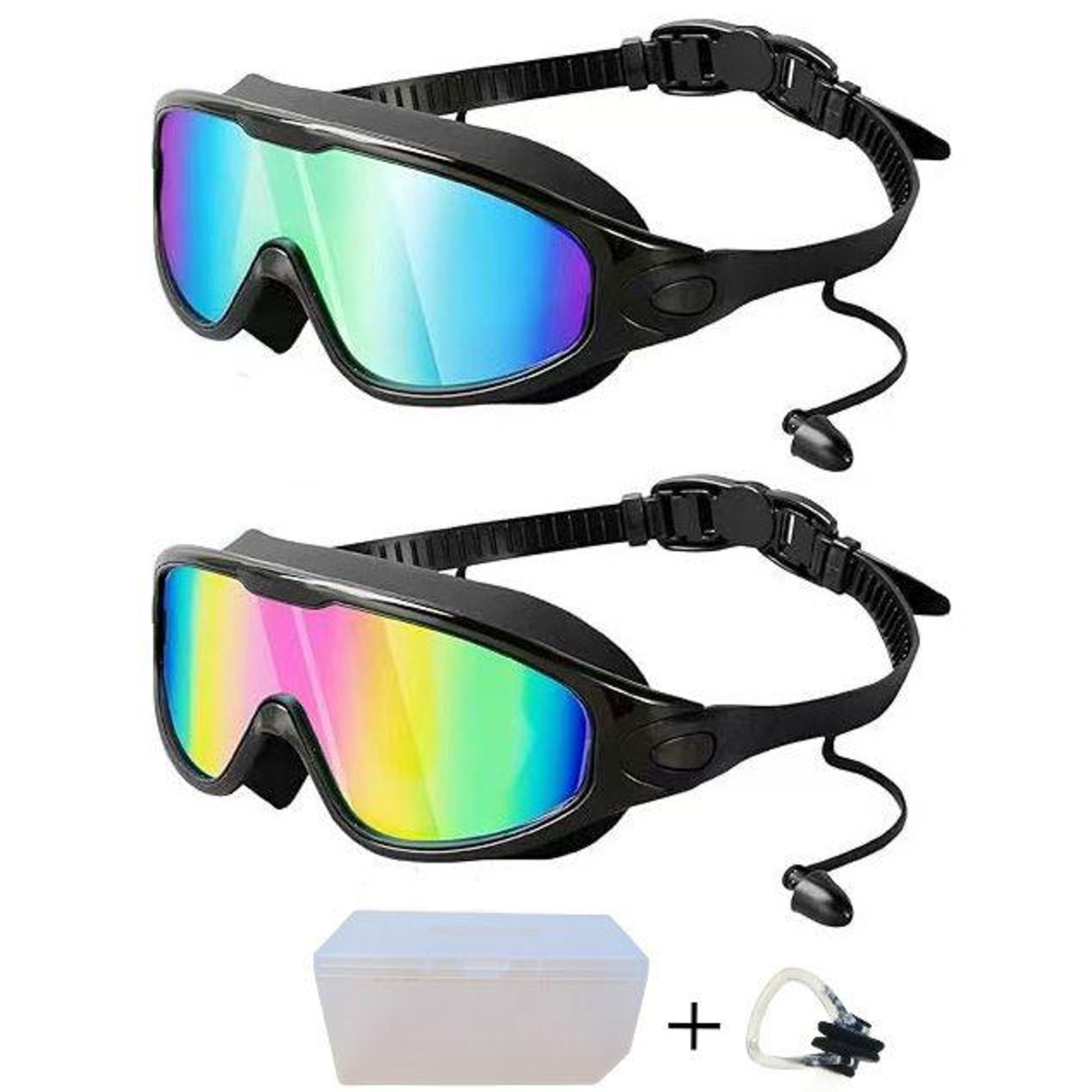 Kids Anti Fog UV Protection Wide View Swimming Goggles 2 Pack – view 11