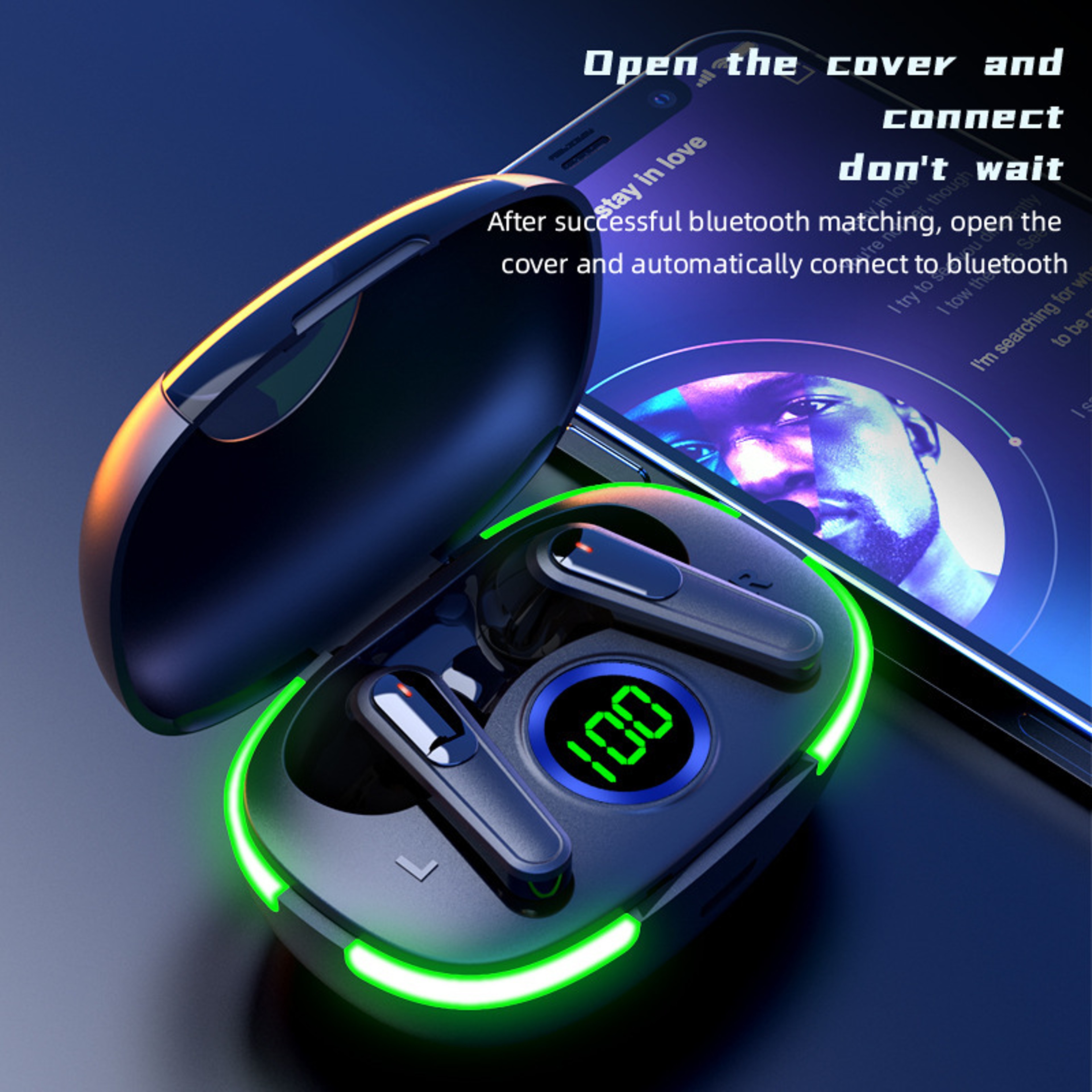 Mini Slim Wireless Bluetooth Earbuds with Noise Reduction and Clear Call Mic – view 4