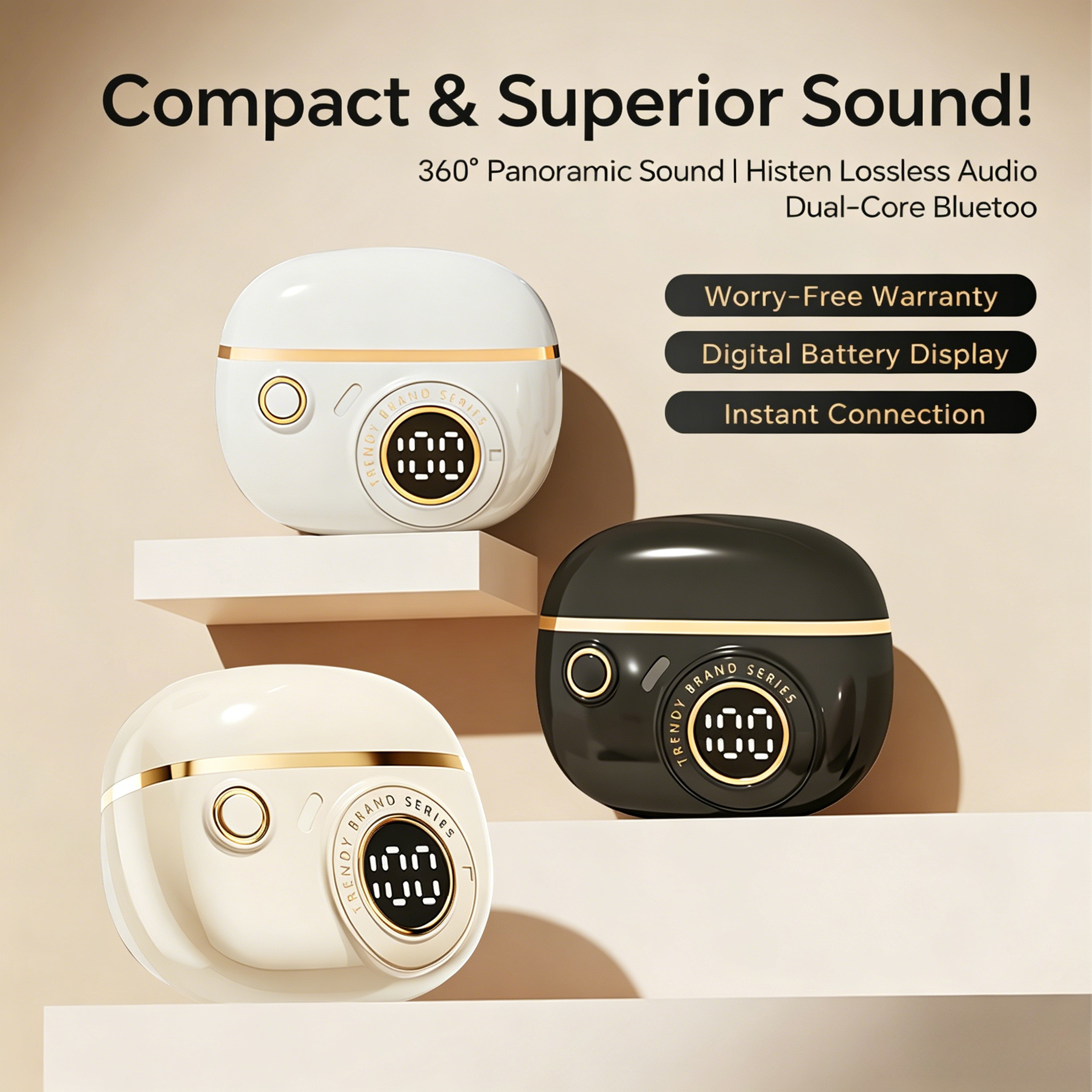 Bluetooth Wireless Earbuds With Clear Calls And Gaming Sound 3