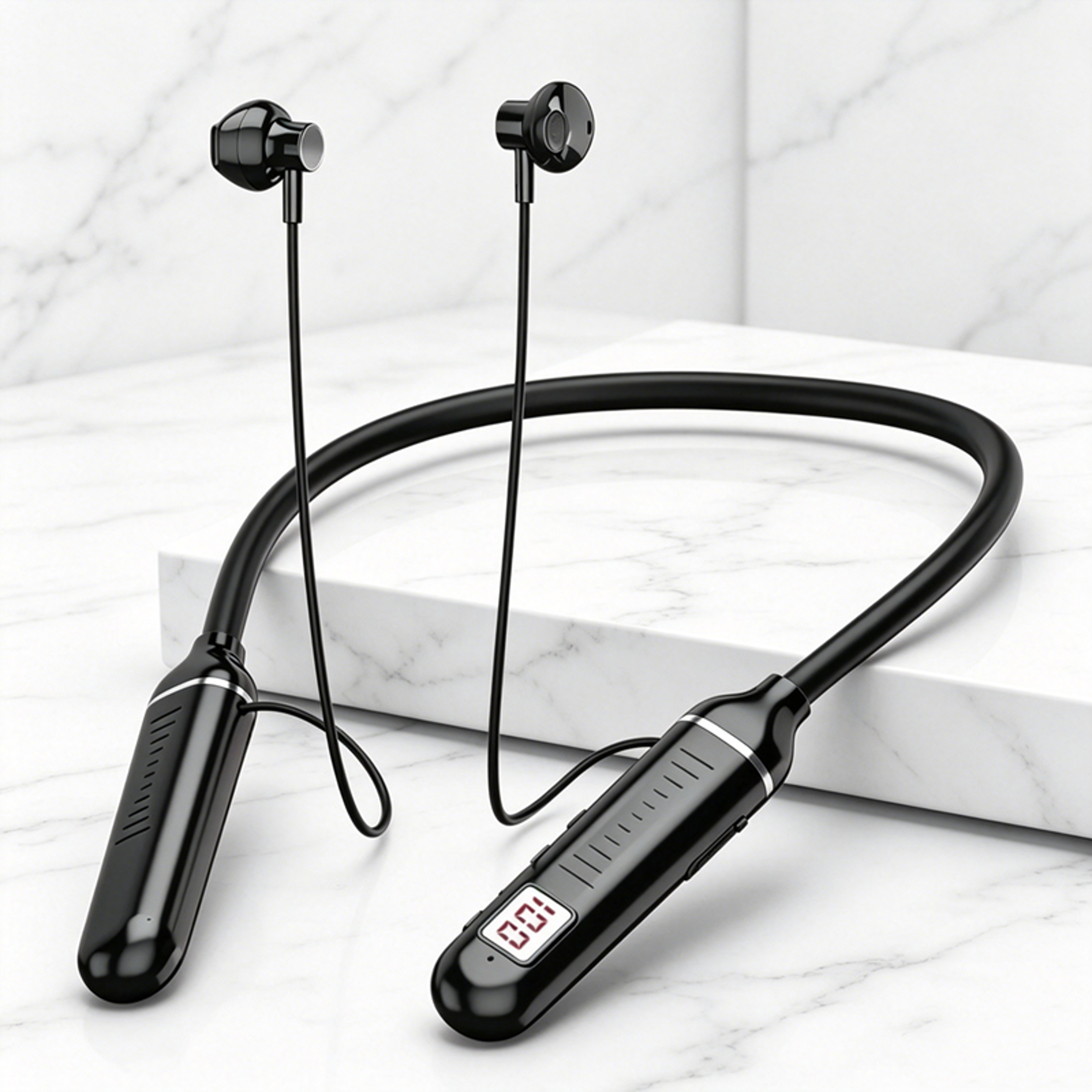 TWS Wireless Bluetooth Neckband Earphones Waterproof Sport Headset With Mic – view 1