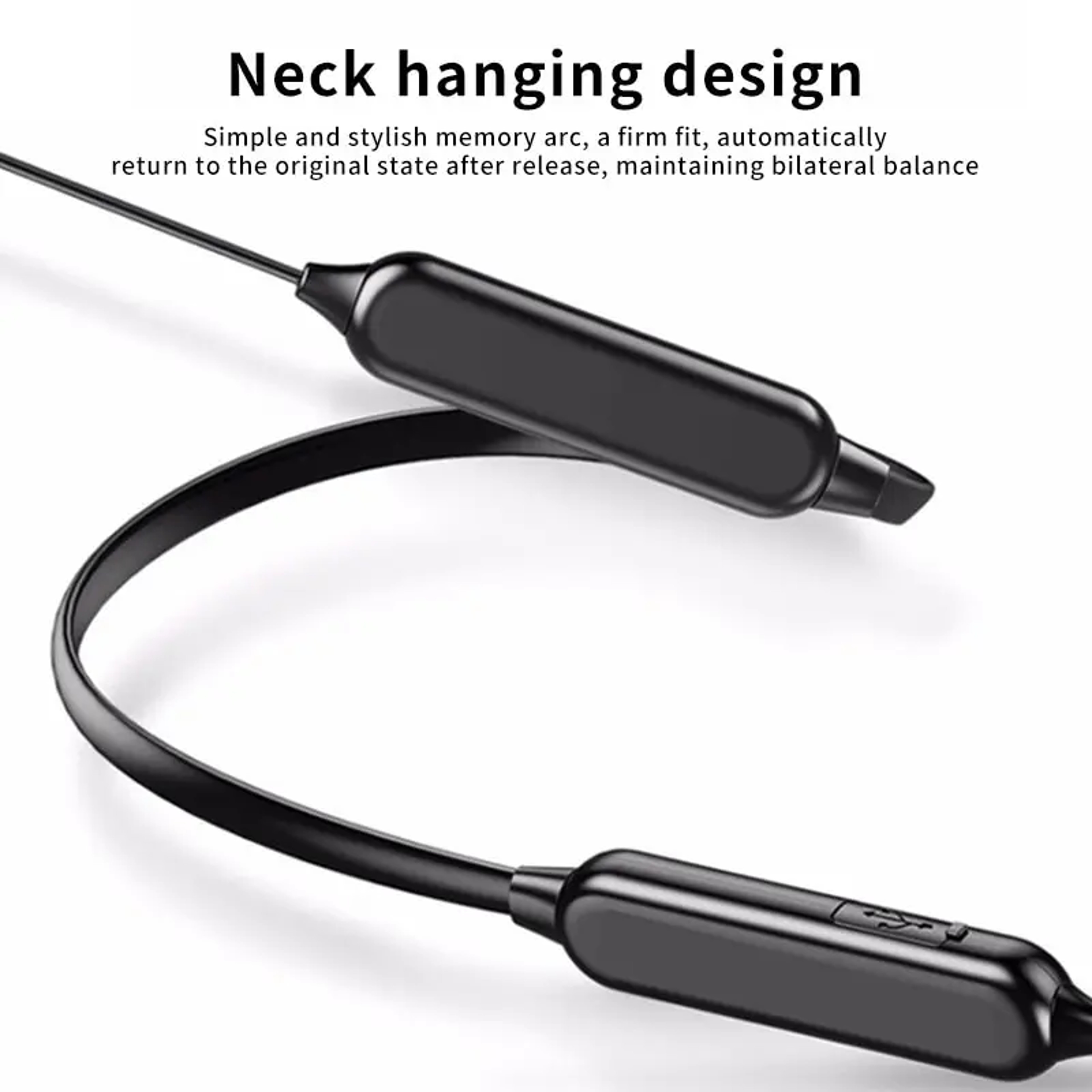 Wireless Bluetooth Neckband Earphones With Mic Stereo Sound Headset 4