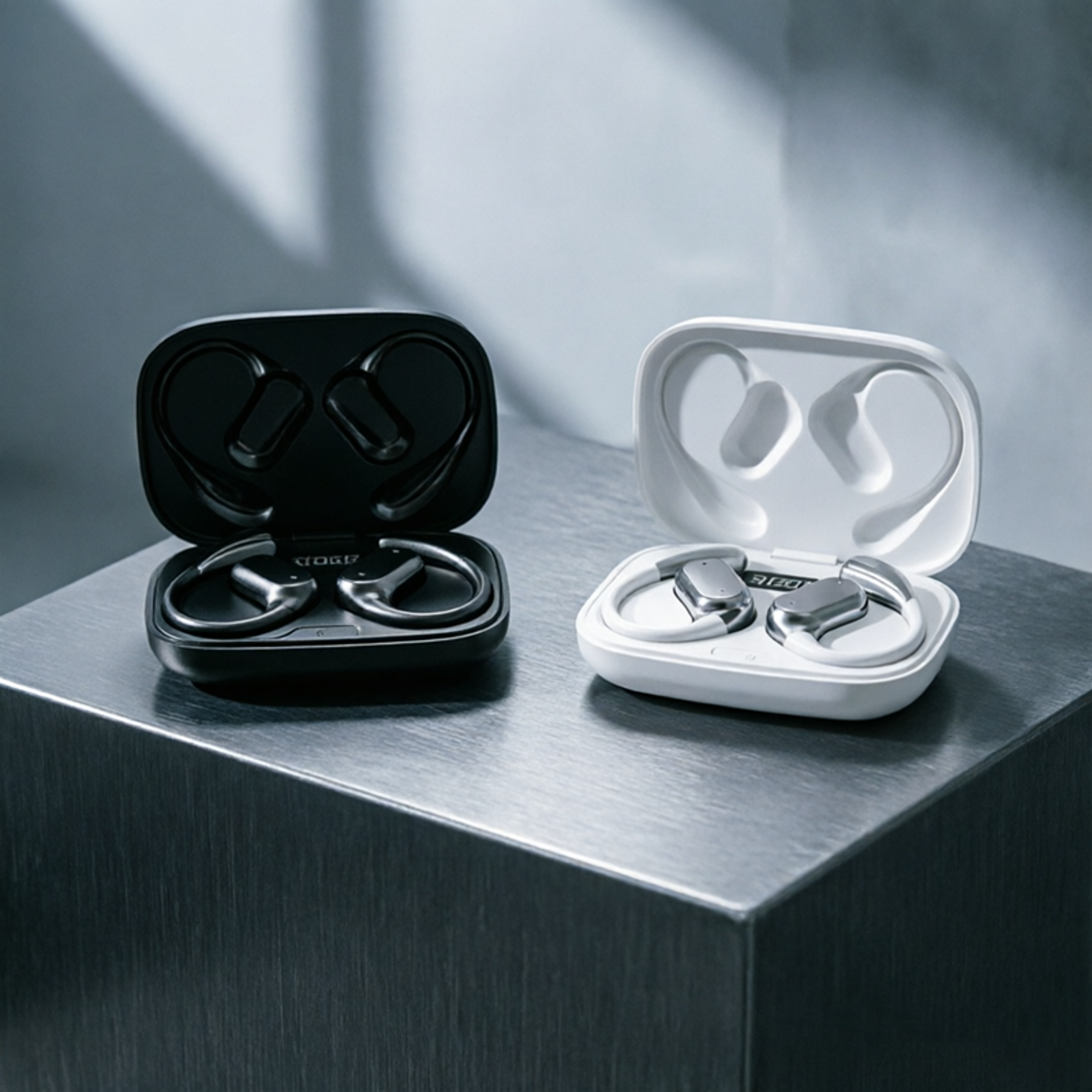 Silicone Ear Hook Wireless Bluetooth Earbuds with ENC Noise Reduction for Sports Calls – view 1