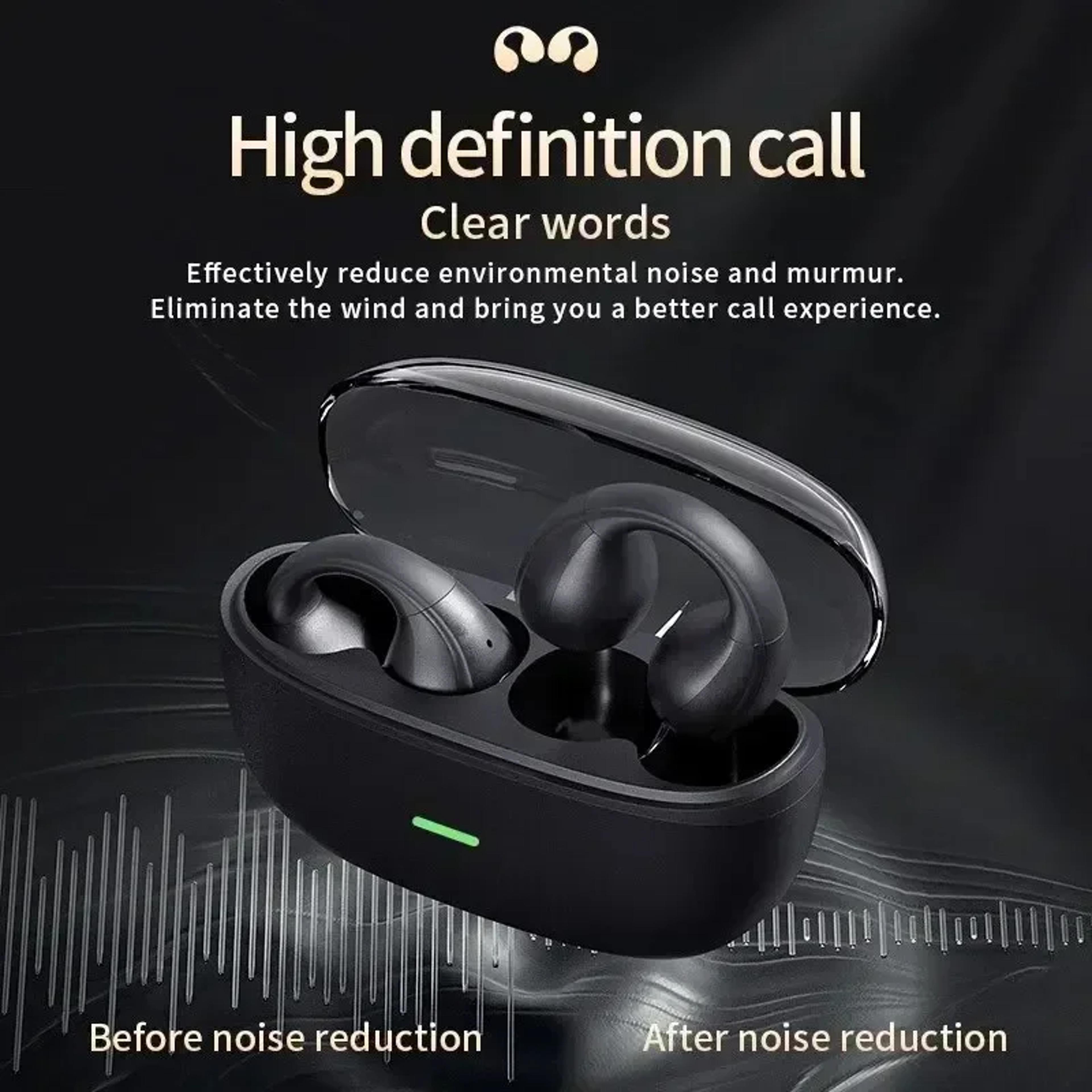 Bluetooth Air Conduction Headphones Wireless Clip Ear Sports Headset – view 3