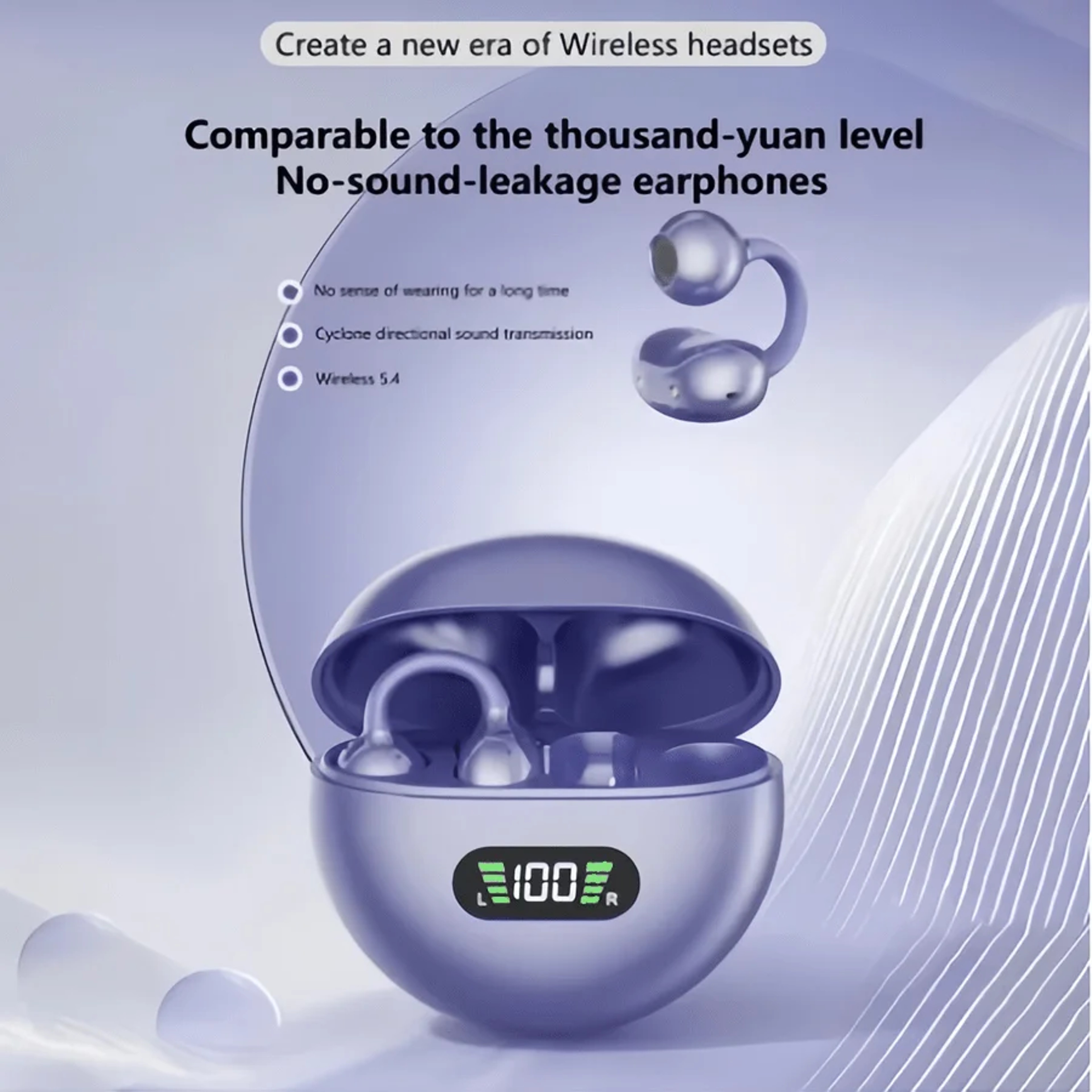 TWS Wireless Earbuds with Bluetooth Stereo Sound and Noise Isolation – view 3