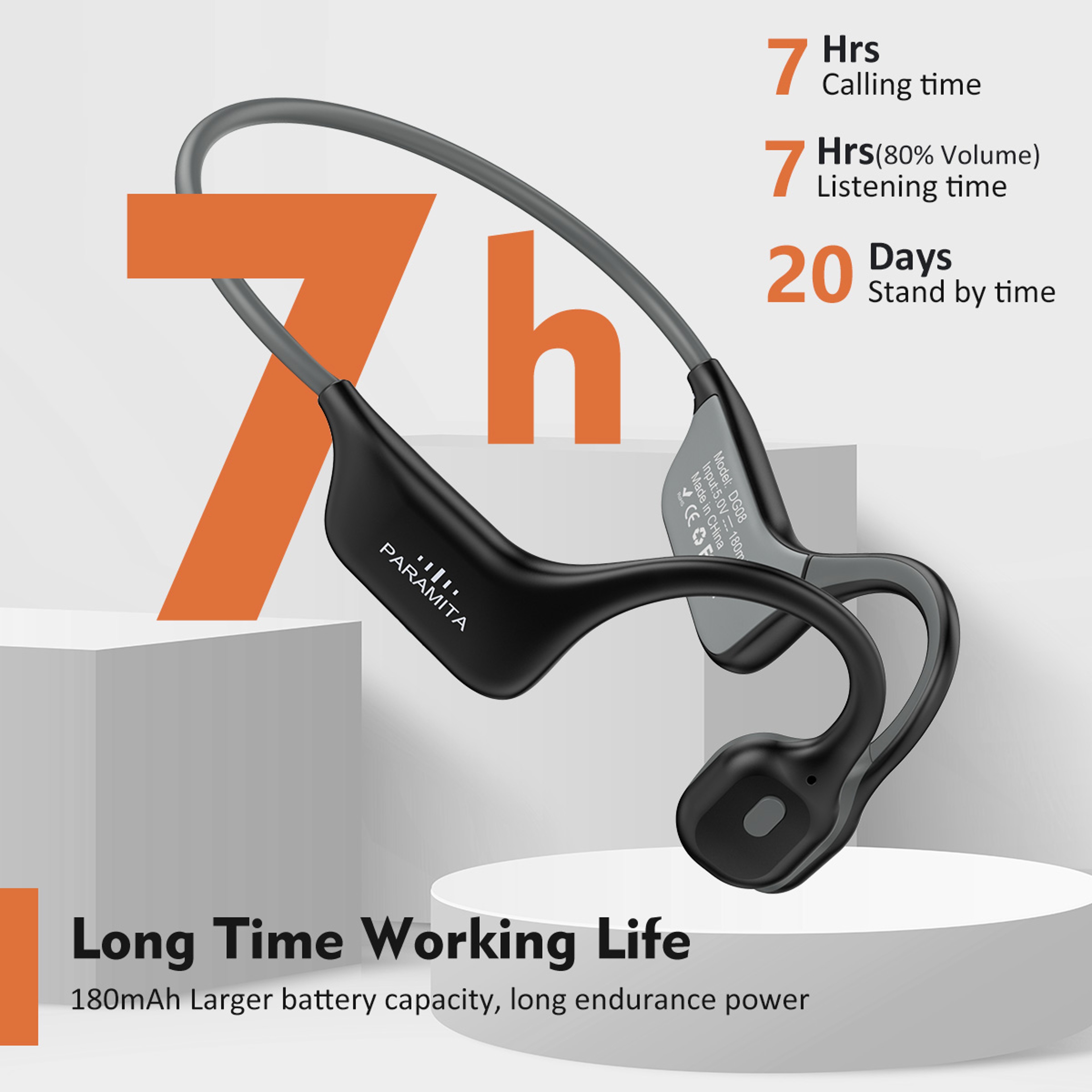 Bone Conduction Headphones Wireless Bluetooth Sport Headset Waterproof with Mic – view 2