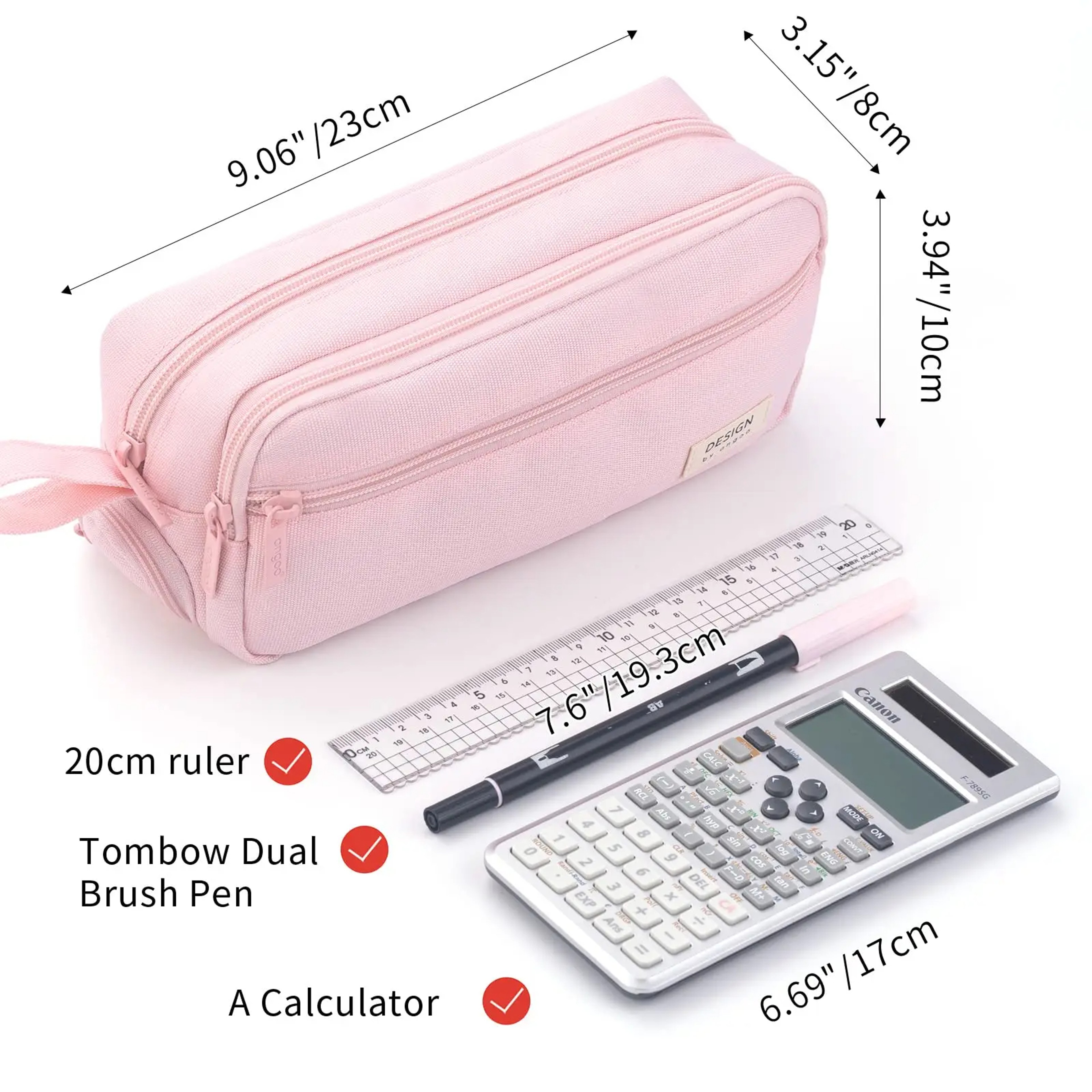 Large Capacity Multi Compartment Pencil Case Waterproof Stationery Organizer 1